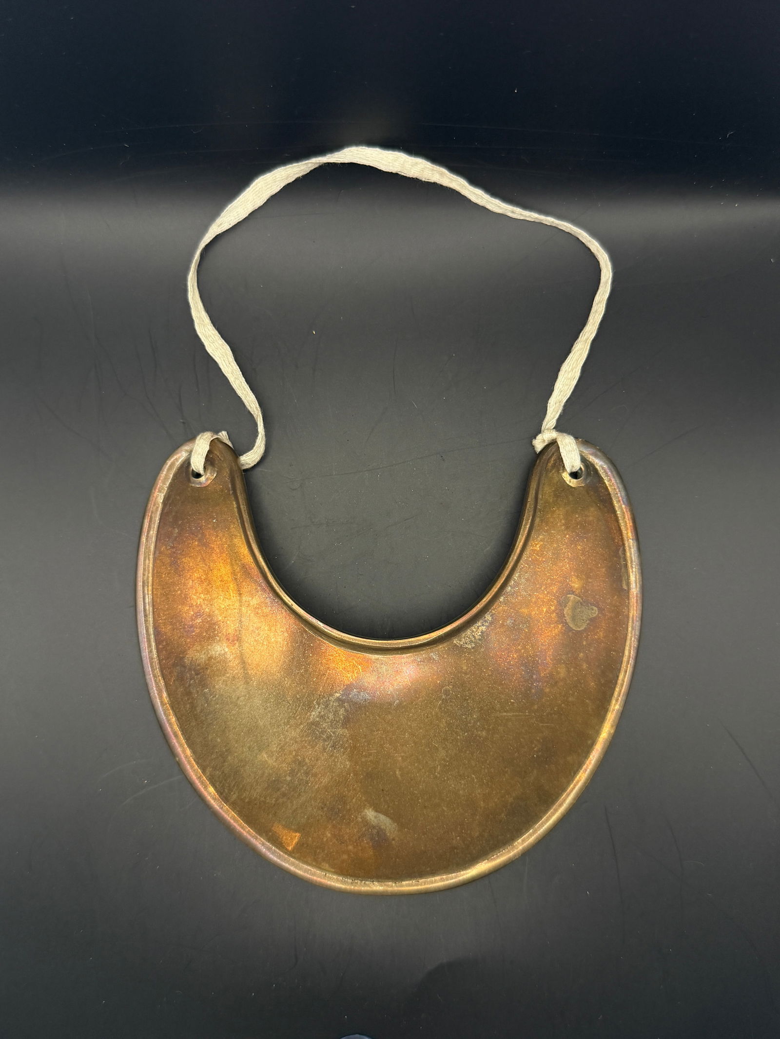 Copper Gorget-Style Neck Ornament, Native American / Trade Style, 19th–20th century (1 of 3)