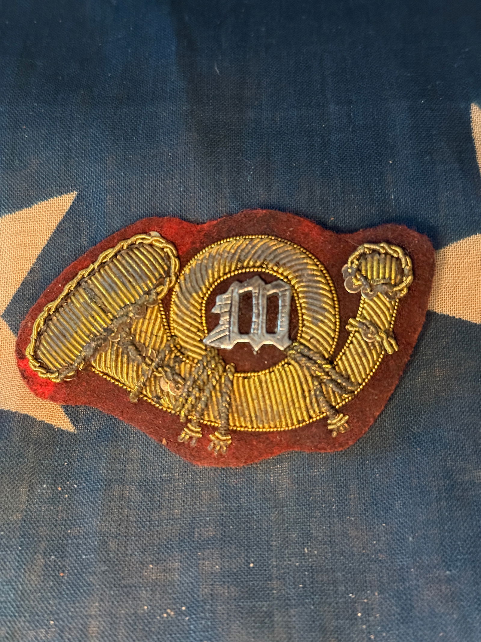 Civil War U.S. Marine Corps Bullion Headgear Badge – “M?? Device, Schuyler, Hartley & Graham (1 of 3)