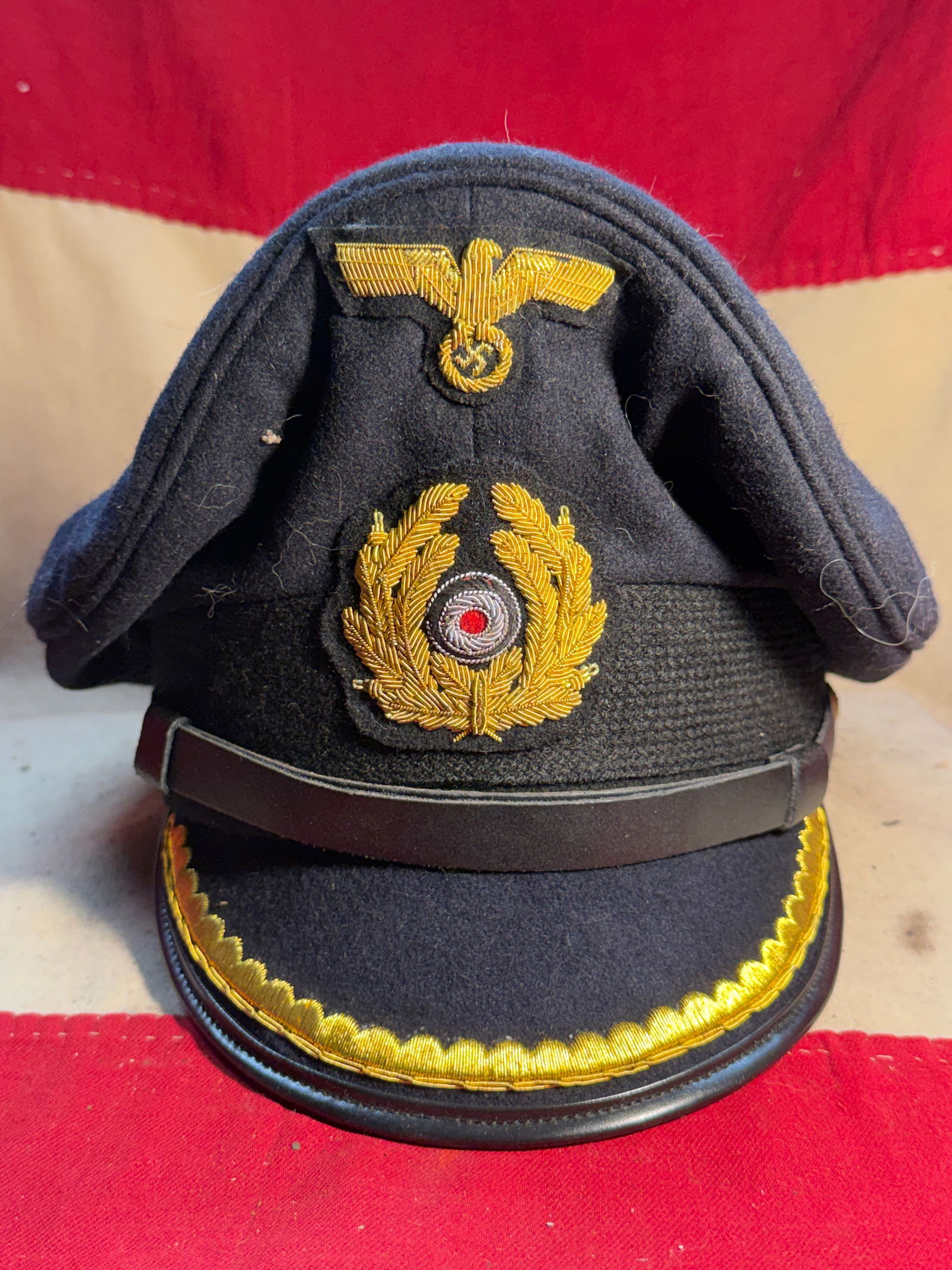 WW2 German Kriegsmarine Junior Officer’s Visor Cap (Company Grade), c. 1935–1945 By Johannes (1 of 7)
