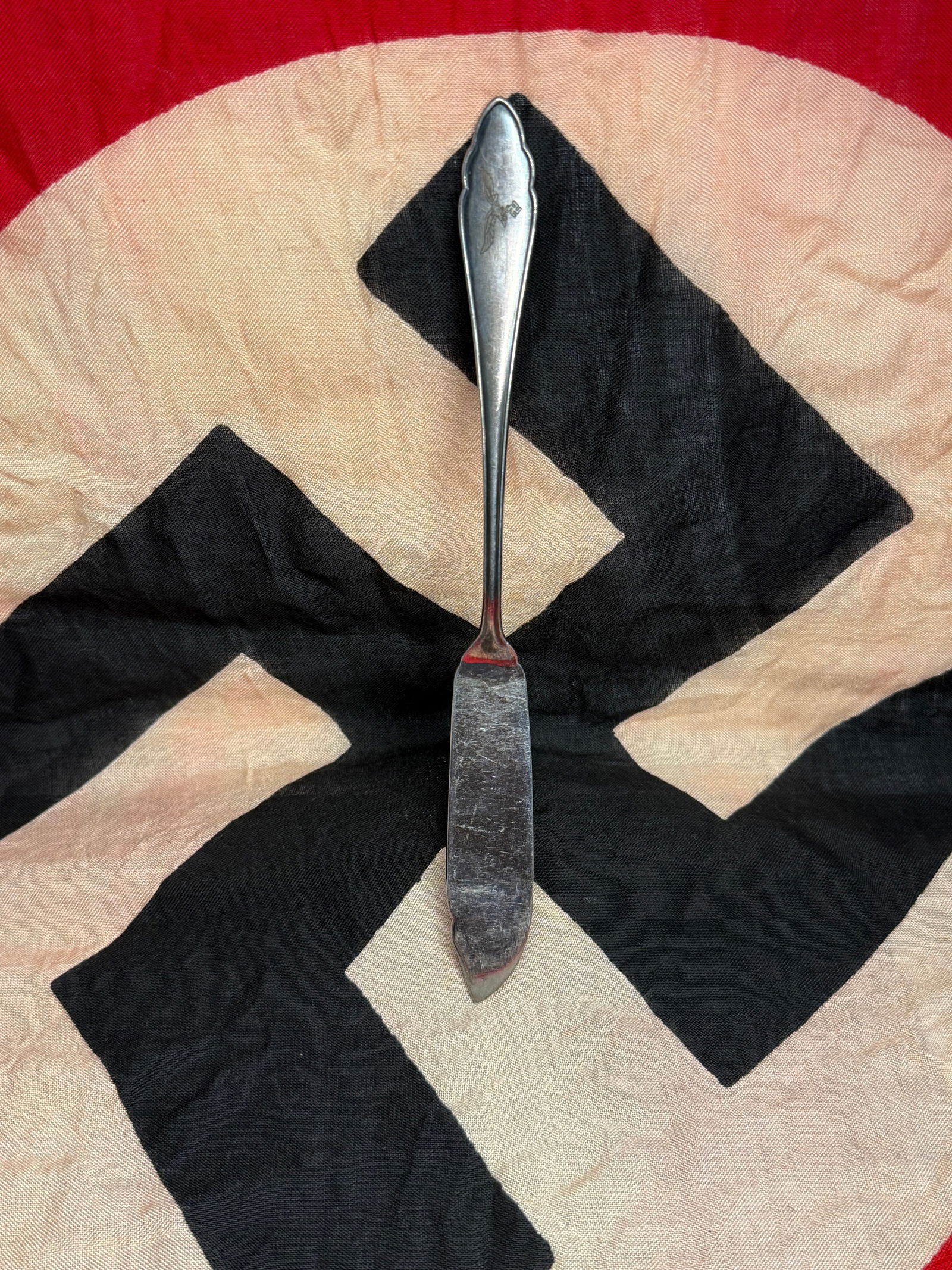 GERMAN WWII Luftwaffe Pilots Silver Butter Knife (1 of 4)