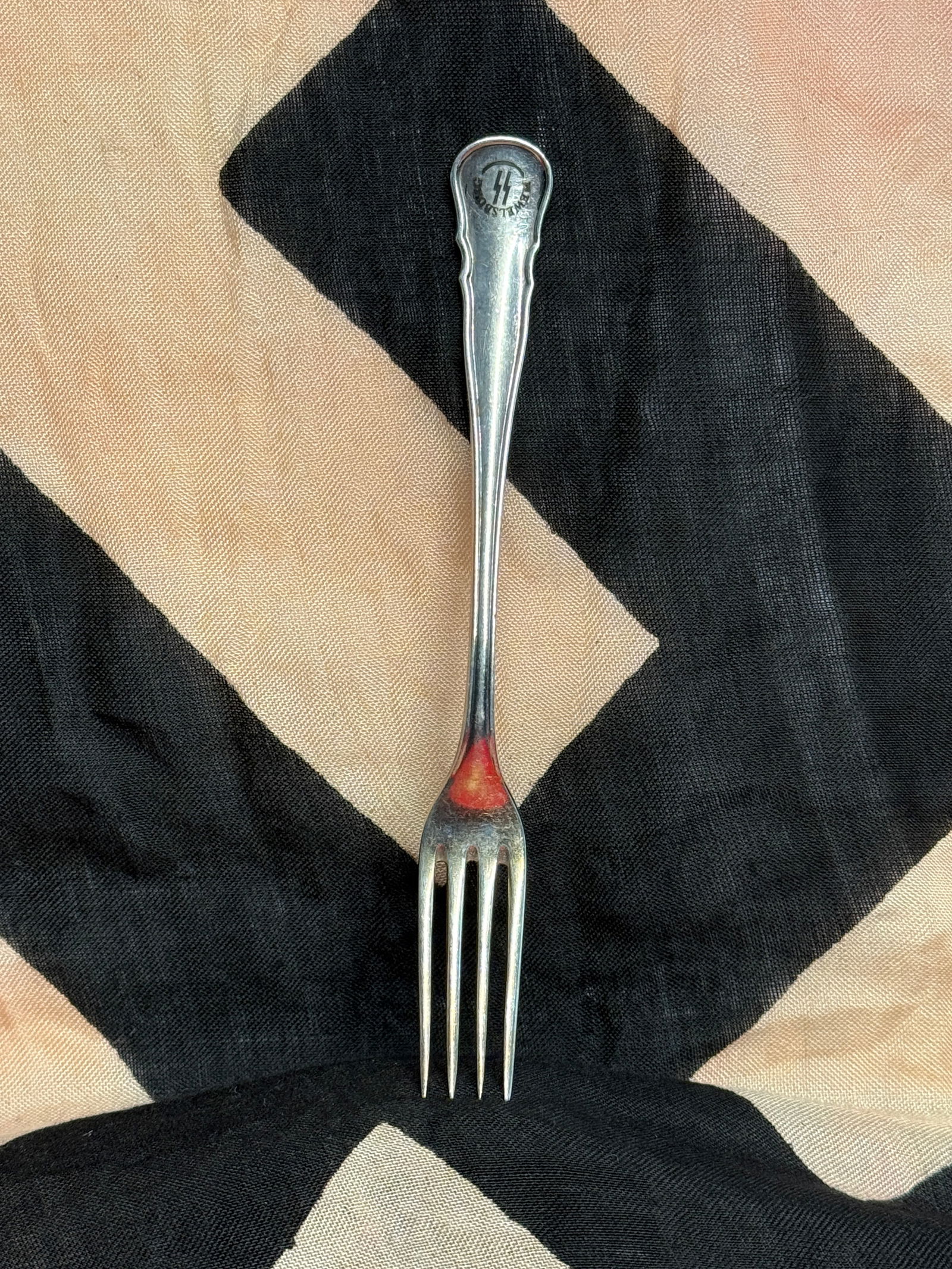 WW2 German Waffen-SS Mess Hall Fork (Marked “Rostfrei??) (1 of 5)