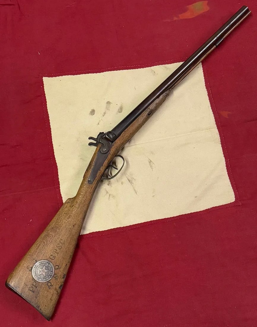 1800's Double-Barrel Percussion Shotgun Attributed to South Carolina Slave Patrol Use (1 of 17)