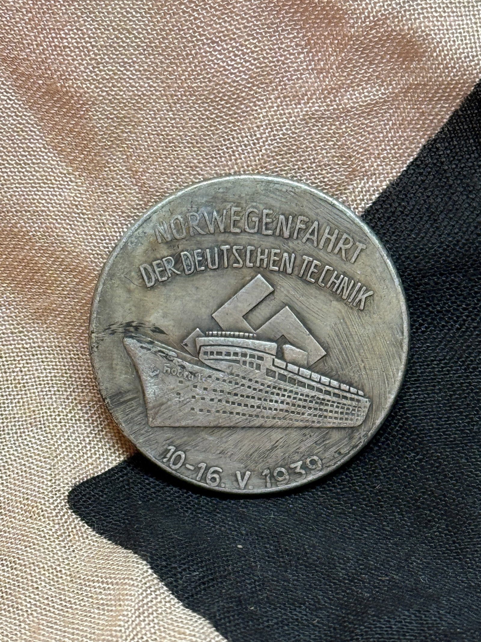 World War II German “Norwegian Campaign of German Technology?? Commemorative Medal, 1939 (1 of 3)
