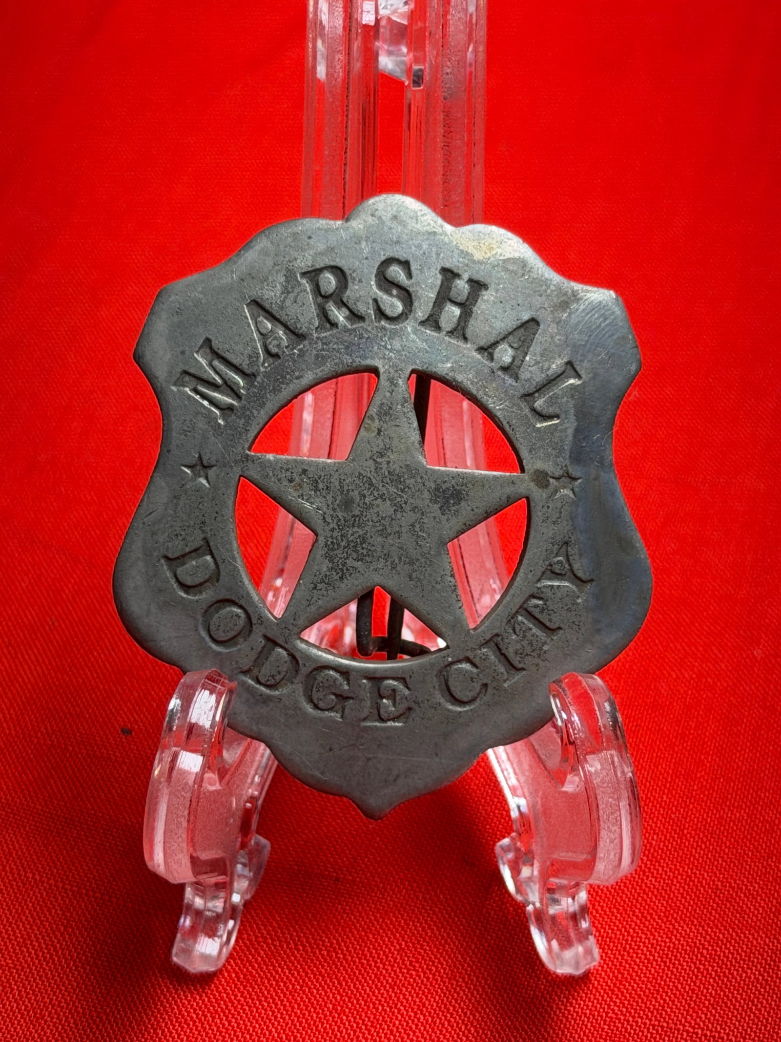 Vintage Marshal Dodge City Star Badge – Old West Style Lawman Badge (1 of 3)
