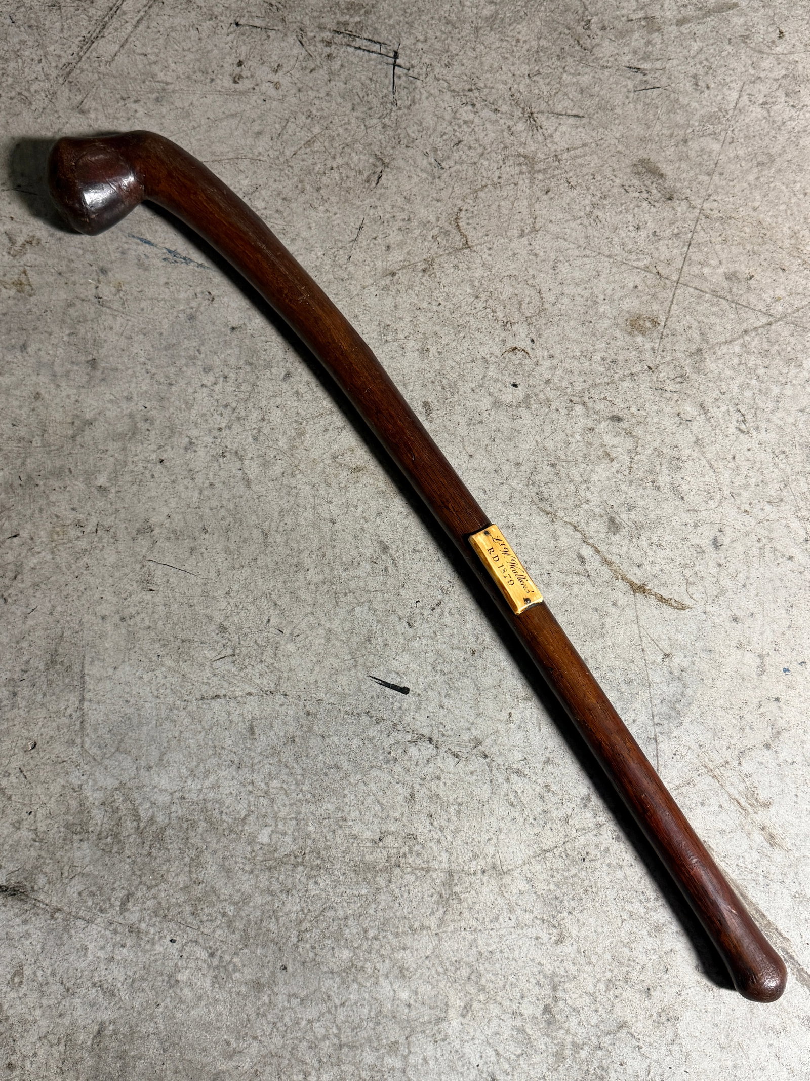 Ball-Head War Club, Attributed to Lt. Col. William Weallens, Commanding Officer, 1st Battalion (1 of 6)