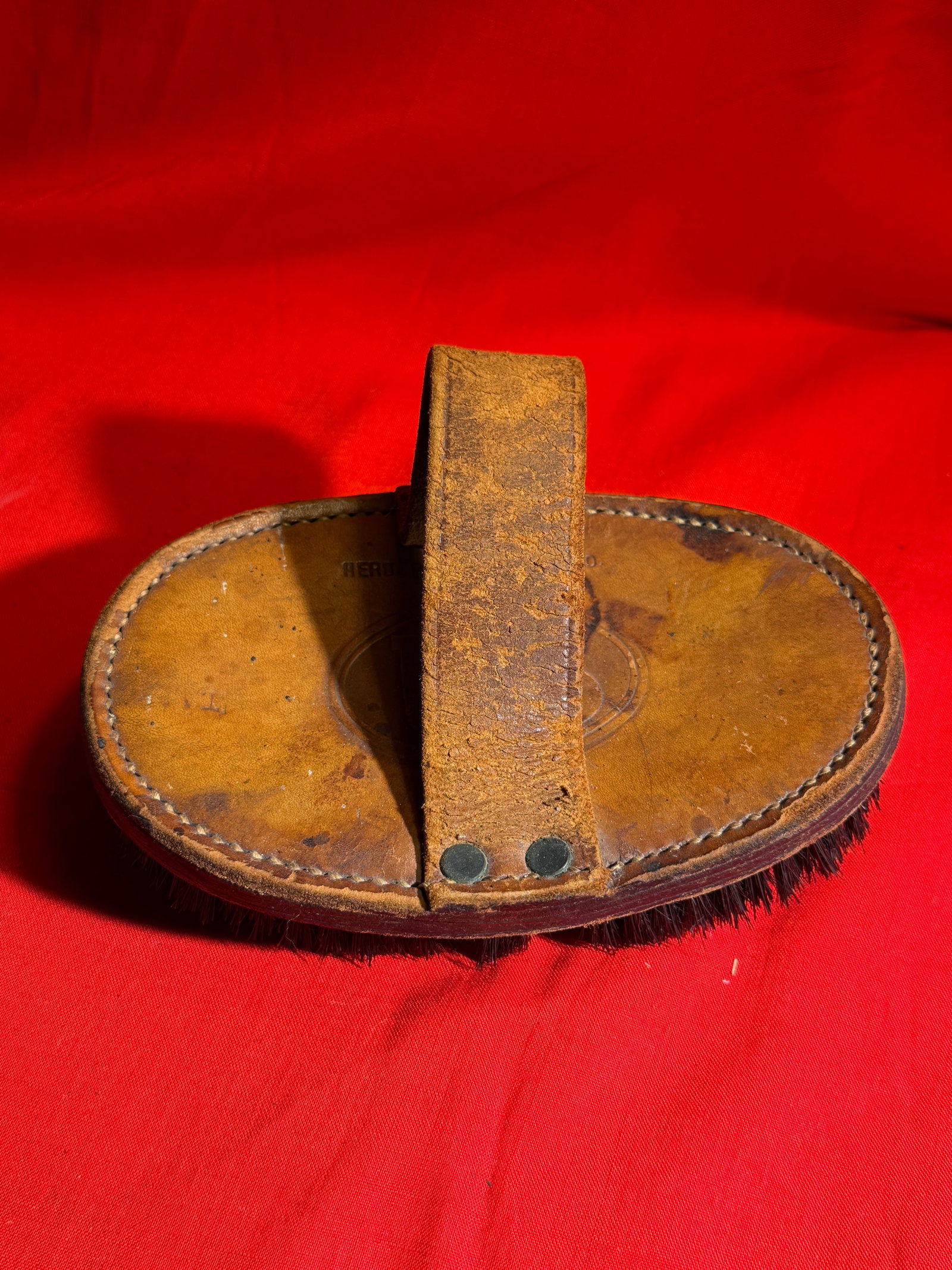 Civil War Style U.S. Military Horsehair Grooming Brush Marked US (1 of 5)