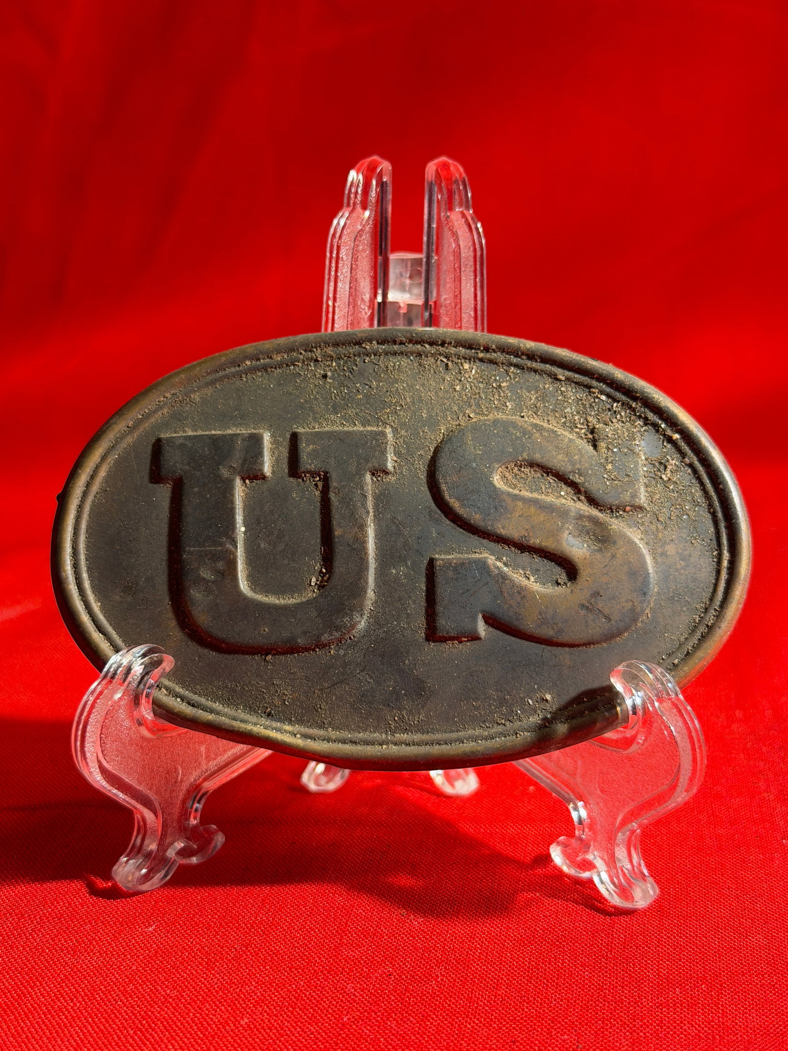 Civil War Union “U.S.?? Belt Plate – South Mountain, Maryland Attribution (1 of 5)