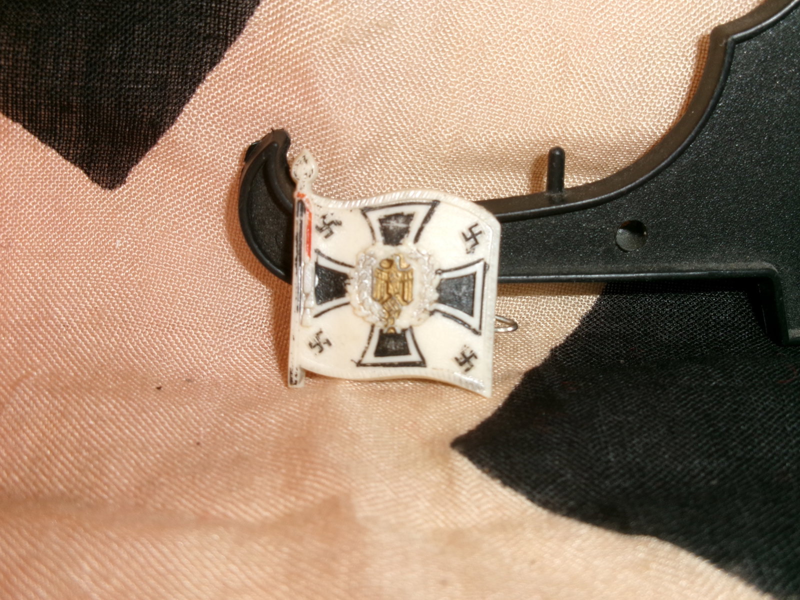 WWII German WHW Infantry Flag Badge (Winterhilfswerk Series) (1 of 4)