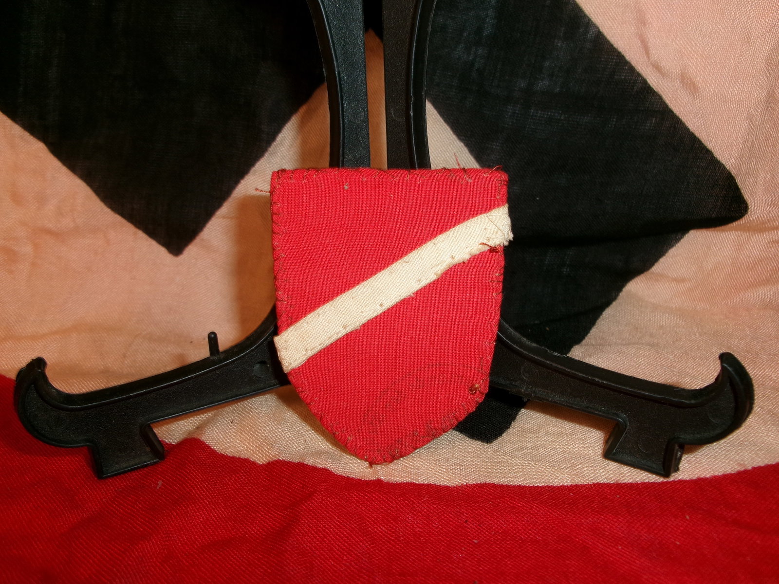 WWII Waffen-SS Latvian Volunteer Sleeve Shield (1 of 3)
