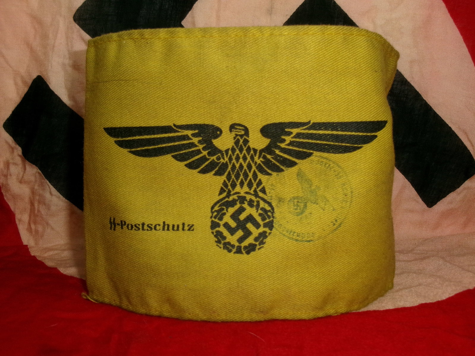 WWII German Reichspost Armband (Postschtuz / Postal Protection Service) With RZM Paper Tag (1 of 5)