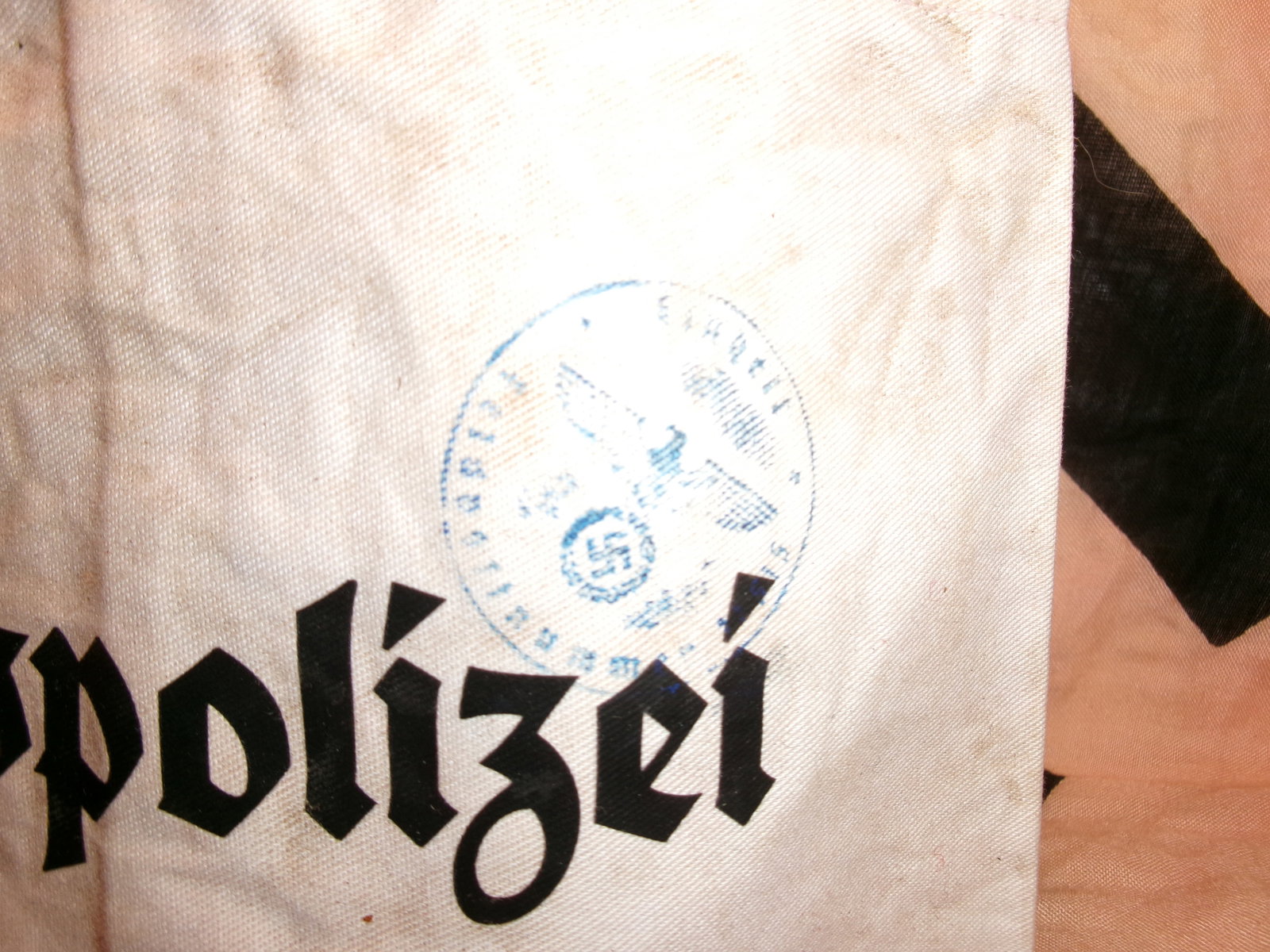WWII German Hilfspolizei Armband (Auxiliary Police Identification Band): To be updated