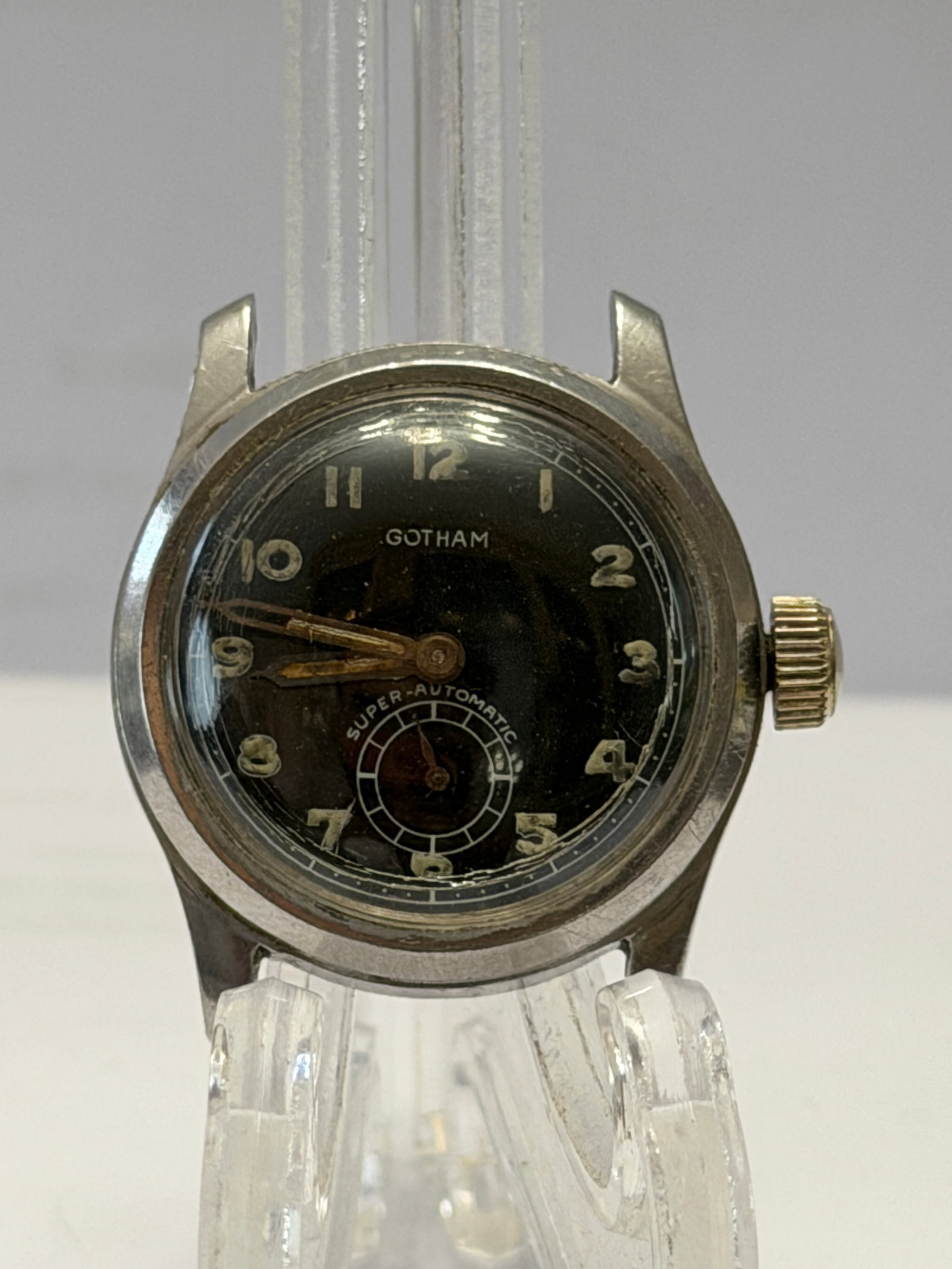 Vintage Gotham Super Automatic Wristwatch – Mid-Century Mechanical Watch Head (For Parts/Repair): To be updated