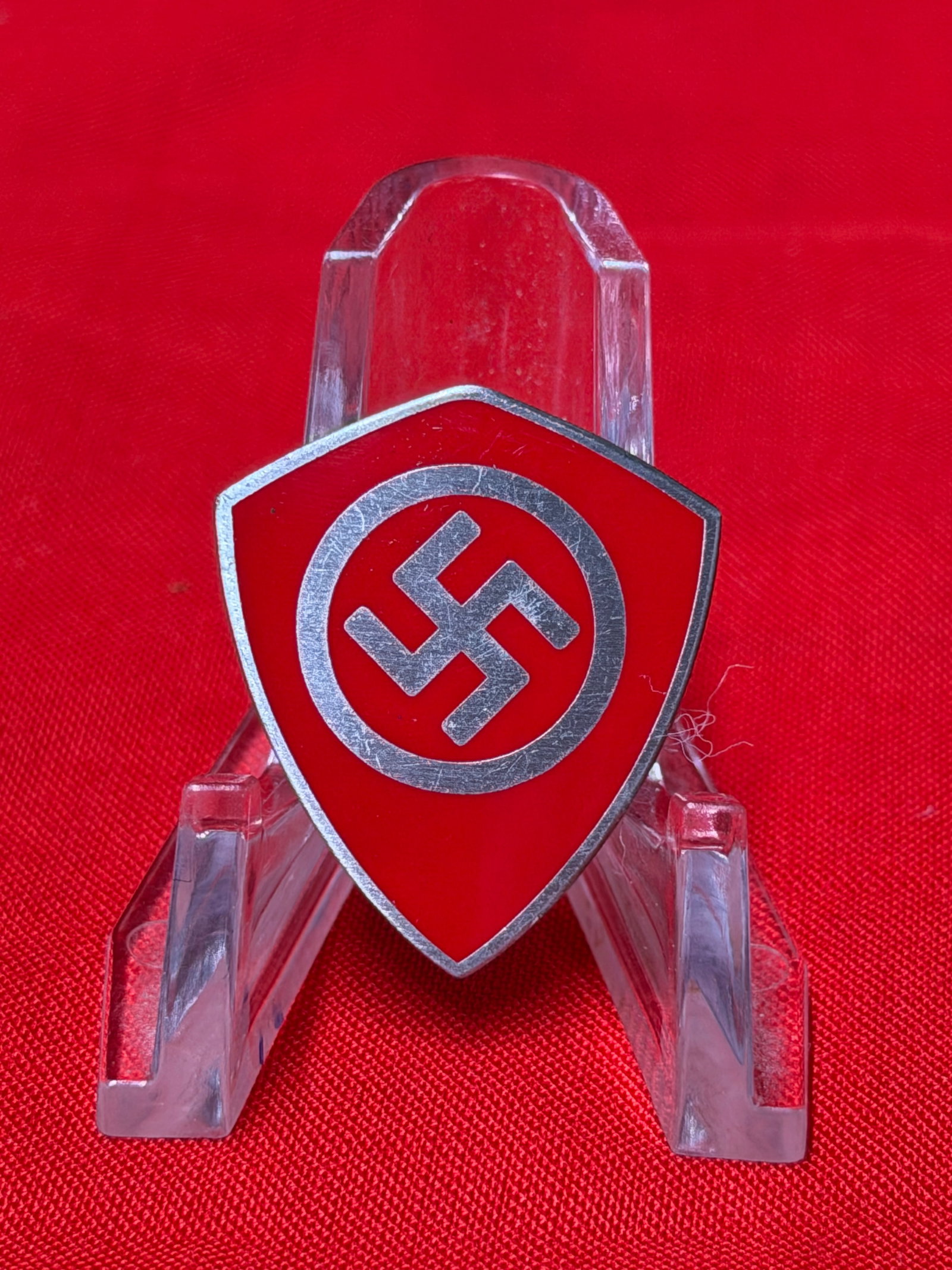 WW2 German National Socialist Motor Corps (NSKK) Style Membership / Event Badge – Ges. Gesch. (1 of 3)