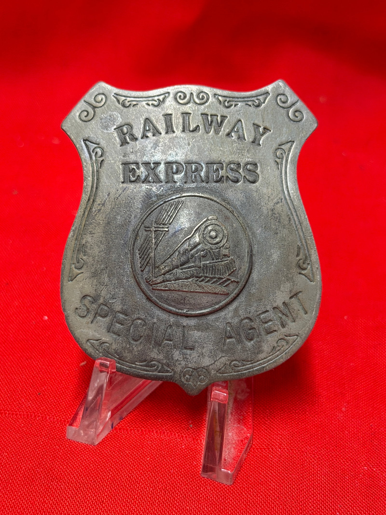 Vintage Railway Express Special Agent Badge Train Railroad Security Collectible (1 of 3)