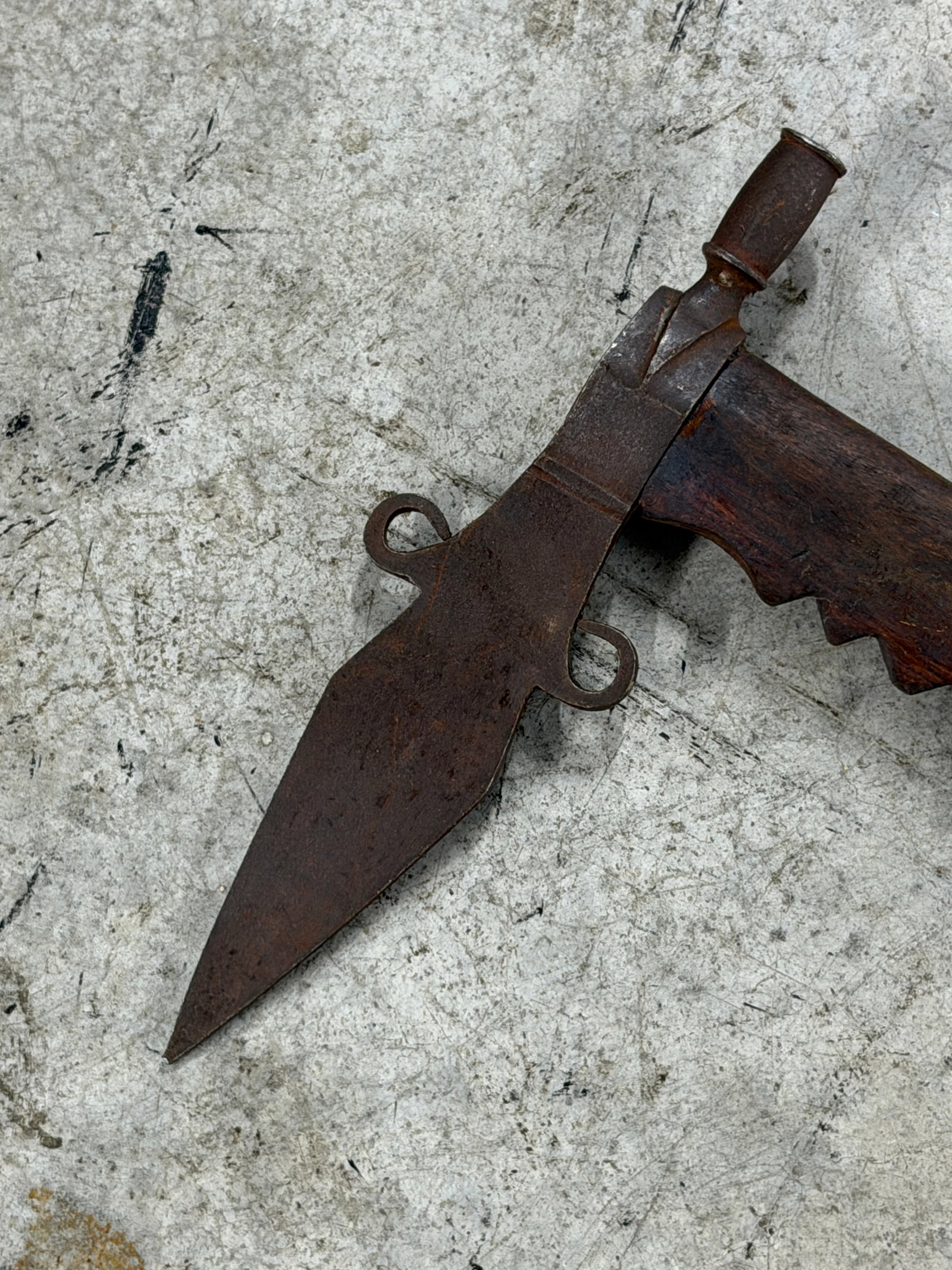 1800’s Native American Smoking Pipe Tomahawk Attributed to Plains Indians - 2