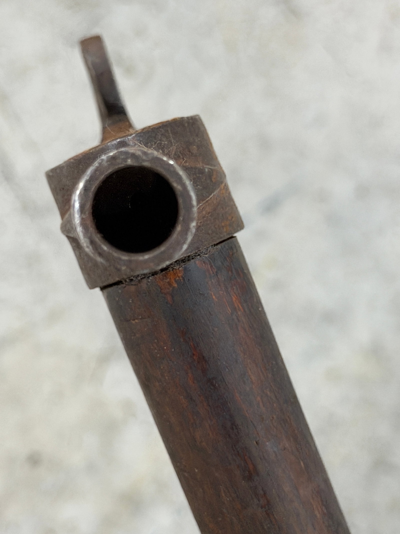 1800’s Native American Smoking Pipe Tomahawk Attributed to Plains Indians - 3
