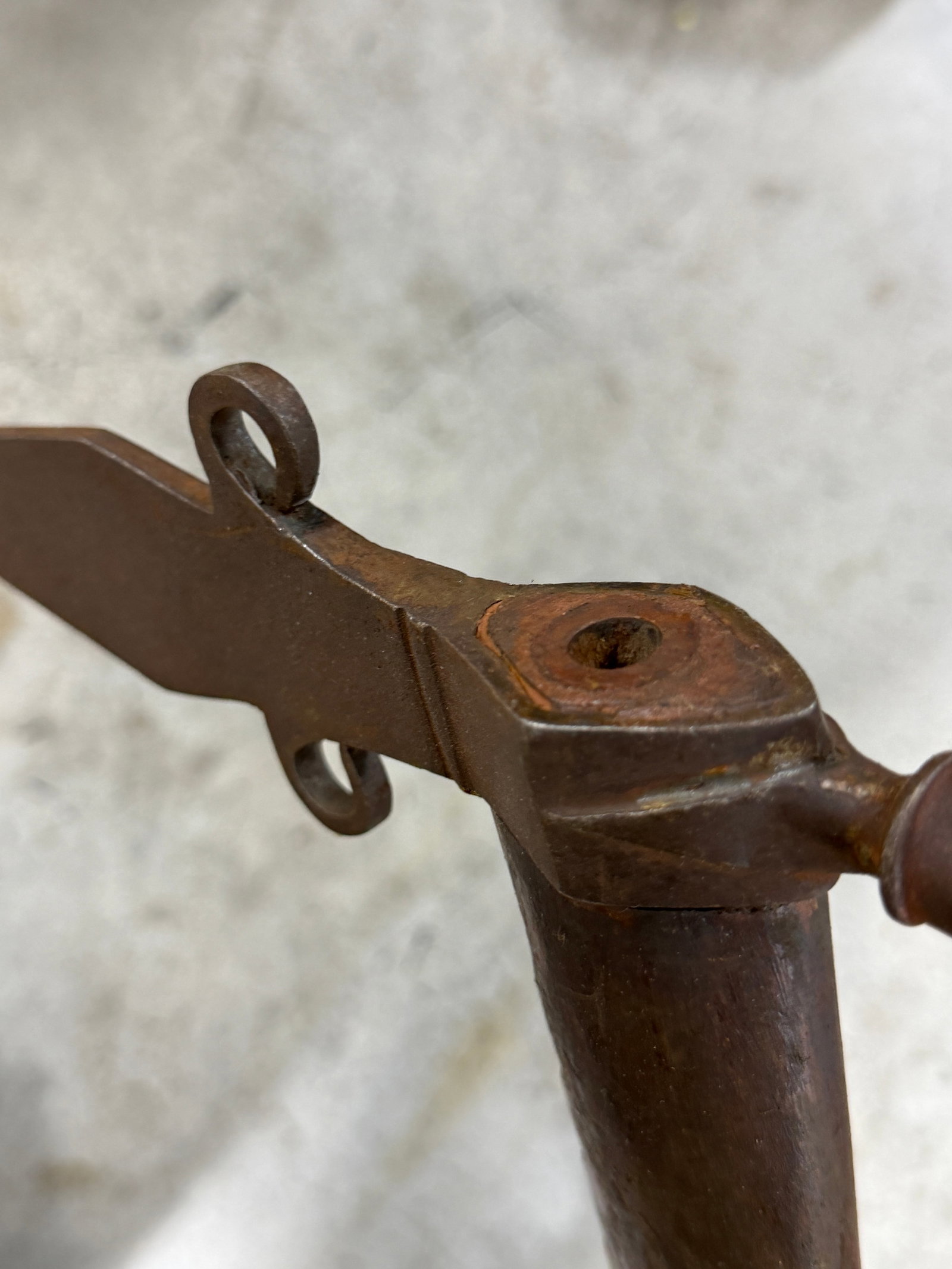 1800’s Native American Smoking Pipe Tomahawk Attributed to Plains Indians - 4