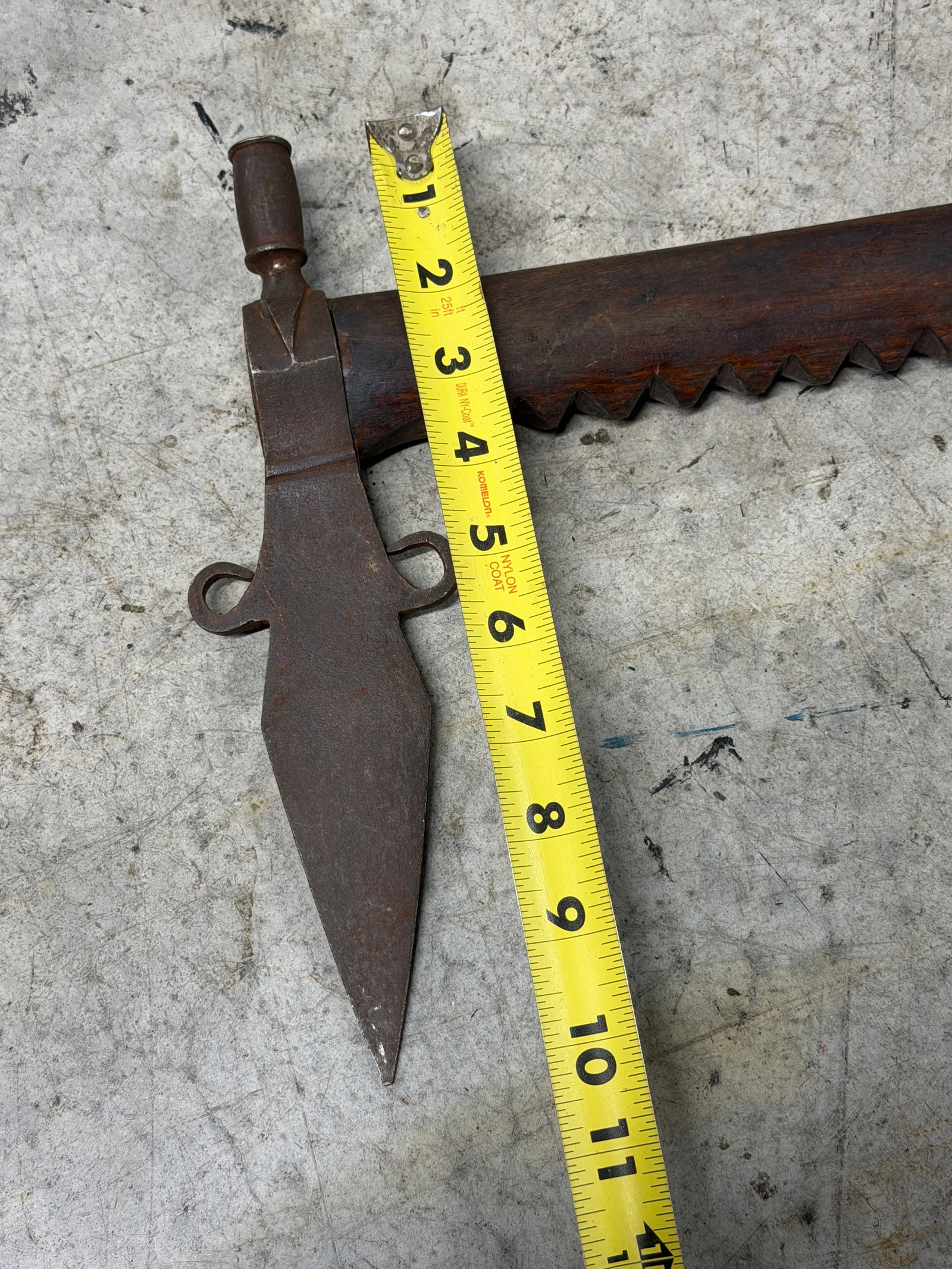 1800’s Native American Smoking Pipe Tomahawk Attributed to Plains Indians - 9