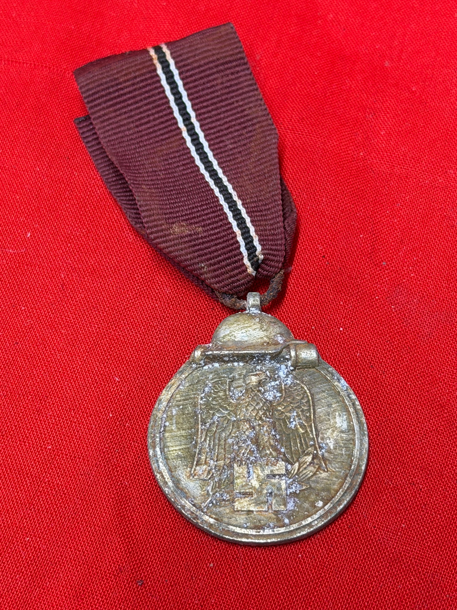 WWII German Eastern Front / Winter Campaign Style Medal “Winterschlacht im Osten 1941/42?? with (1 of 3)