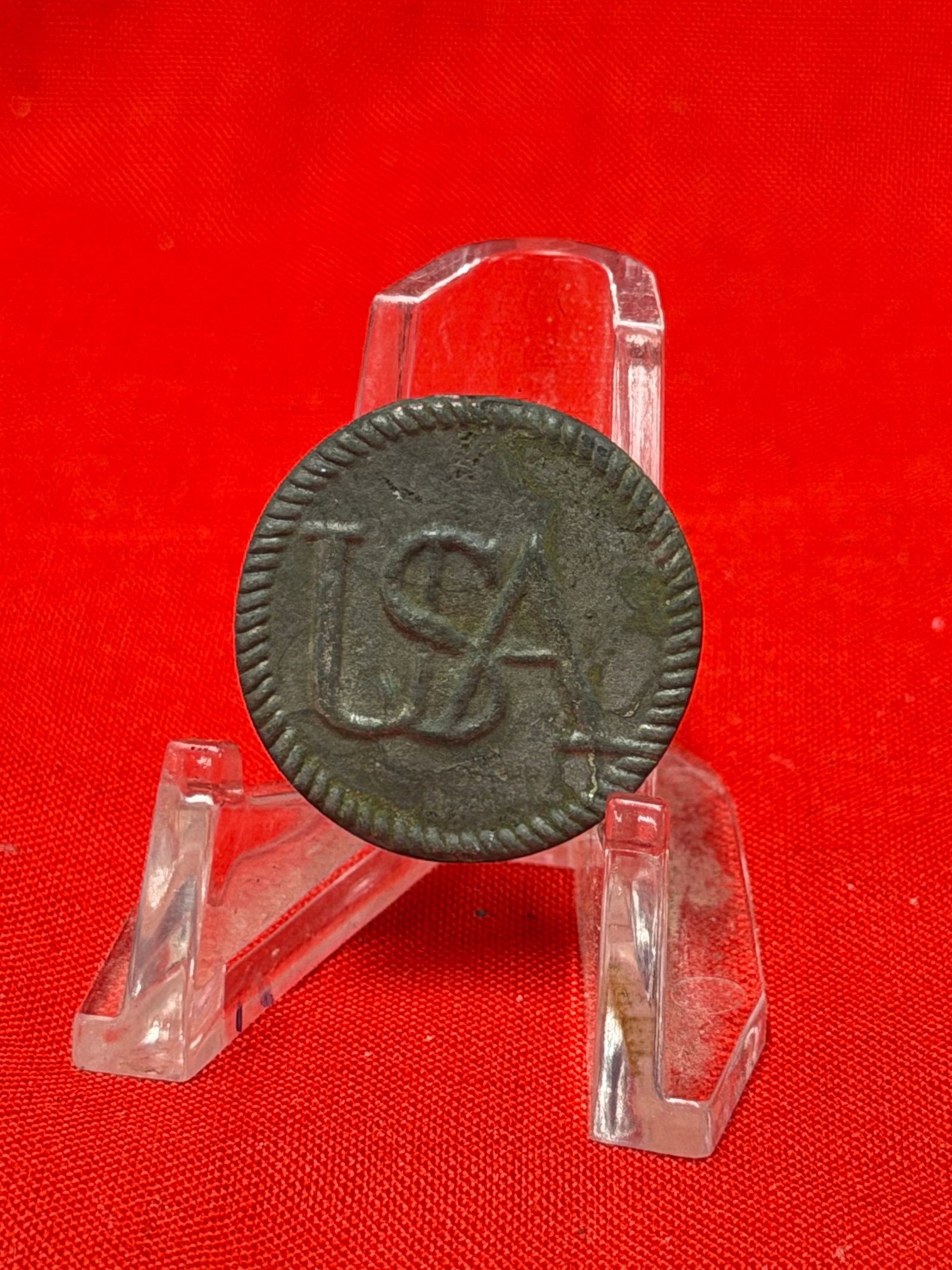 Revolutionary War Era “USA?? Pewter Military Button (1 of 4)