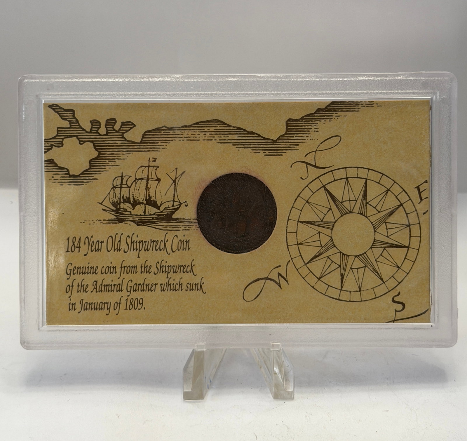 1809 Admiral Gardner Shipwreck Coin ? East India Company Cash Coin (1 of 3)