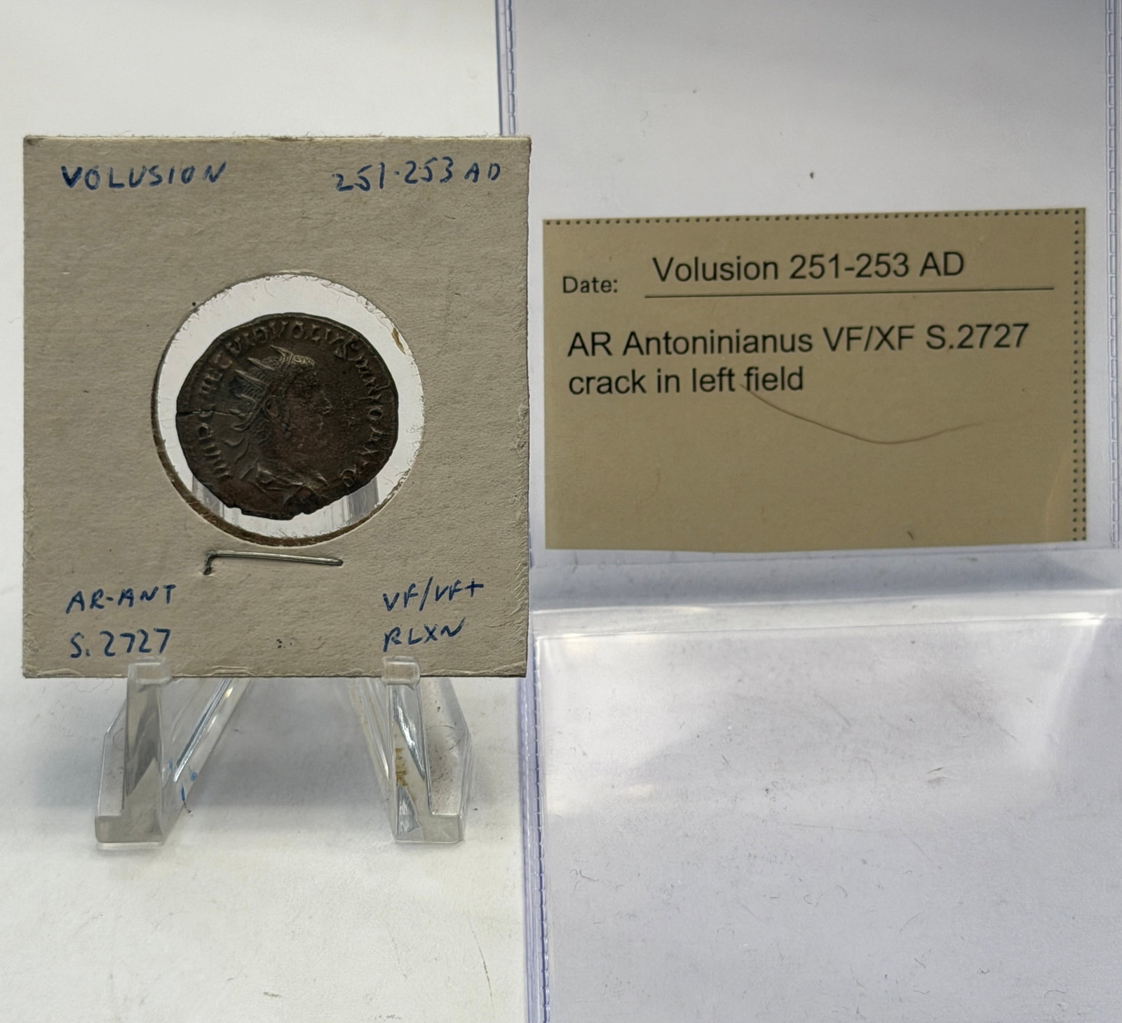 Roman Empire Volusian Silvered Antoninianus (251?253 AD) ? RIC/Sear 2727 (1 of 3)