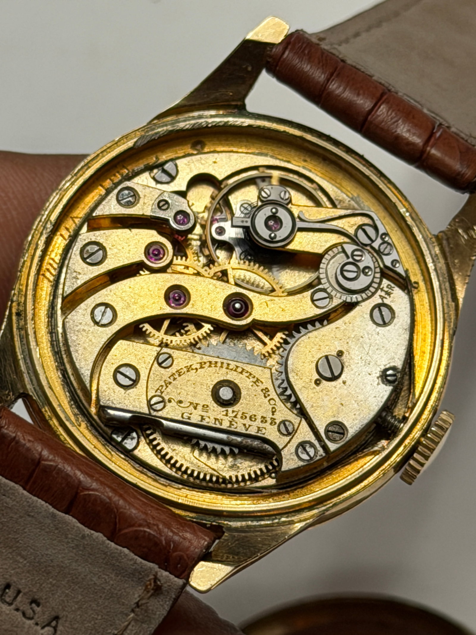Rare Patek Philippe & Co. Gen?ve Manual Wind Wristwatch in Gold Filled Case - 6