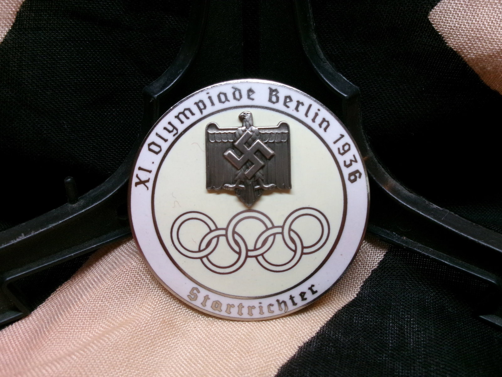 WWII Berlin 1936 Olympic Games “Startrichter?? Starter Judge’s Badge By Ges. Gesch. Stubbe (1 of 3)