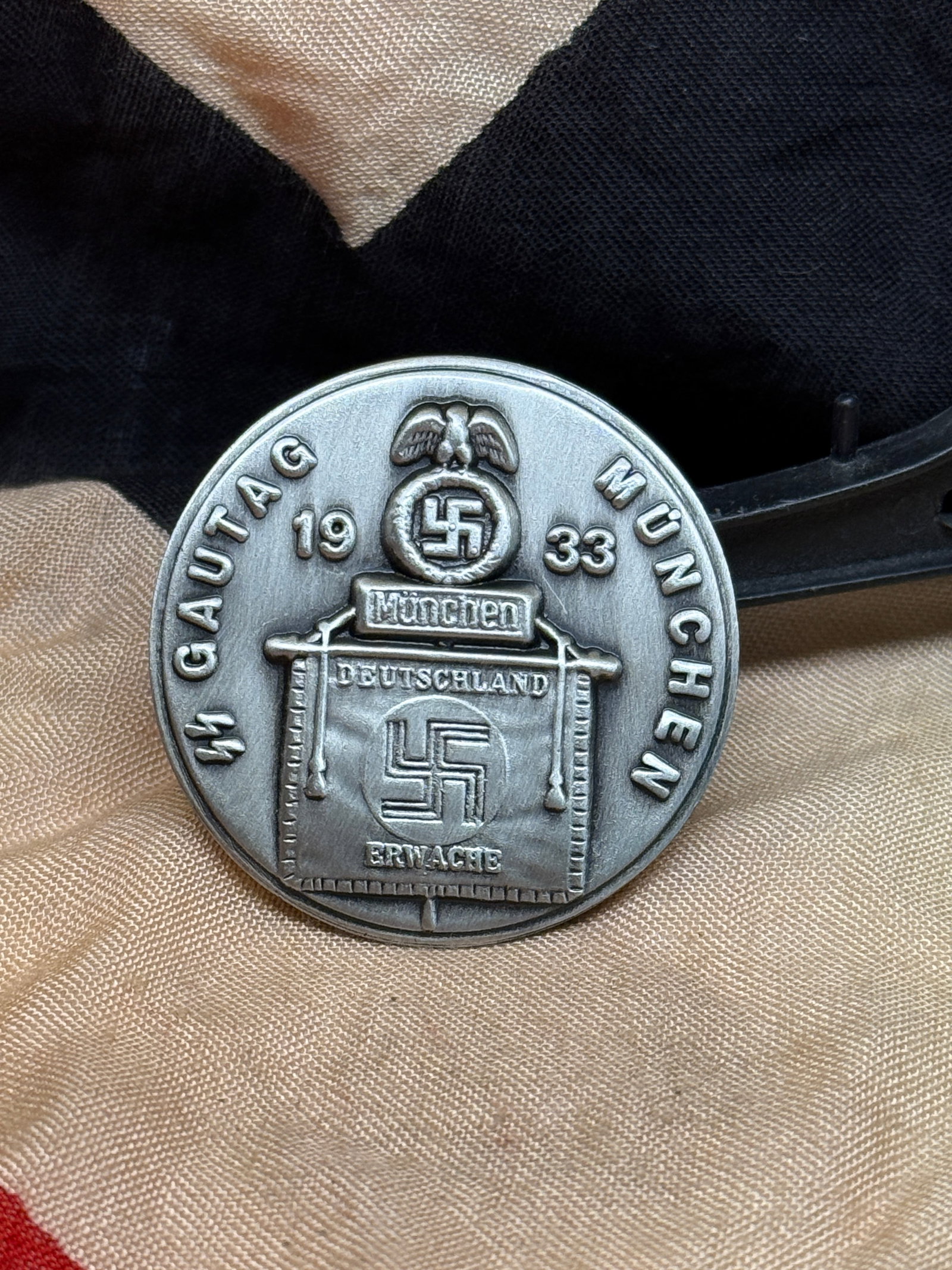 WWII German SS Gautag München 1933 Badge (1 of 2)