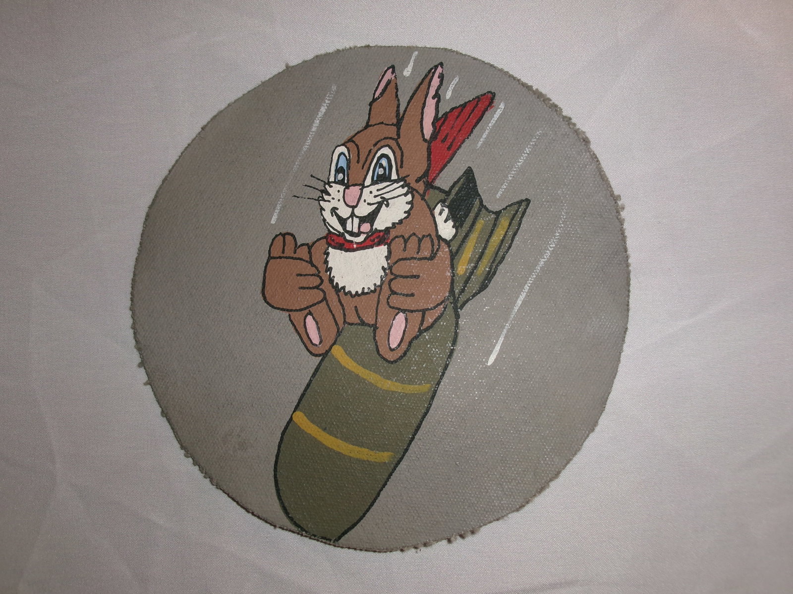 WWII American Military Cartoon Bomb Squadron Jacket Patch (1 of 5)