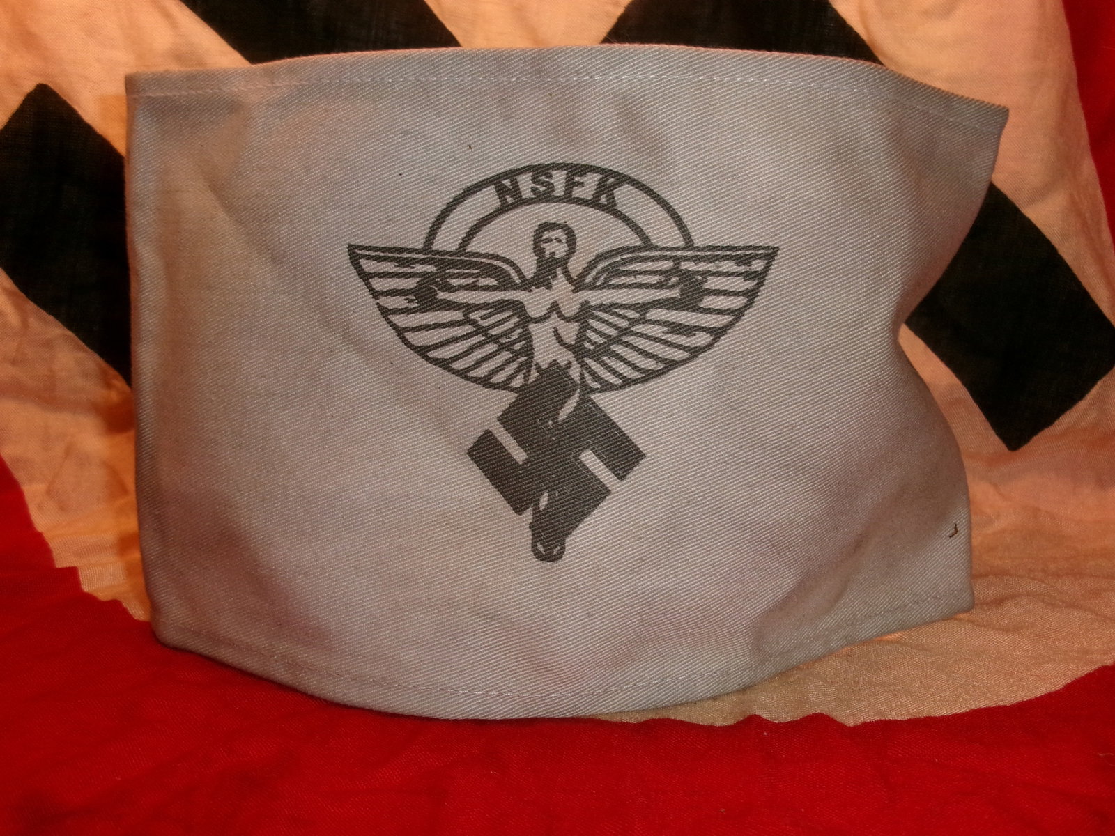 WWII National Socialist Motor Corps (NSKK) Armband With RZM Paper Tag (1 of 5)