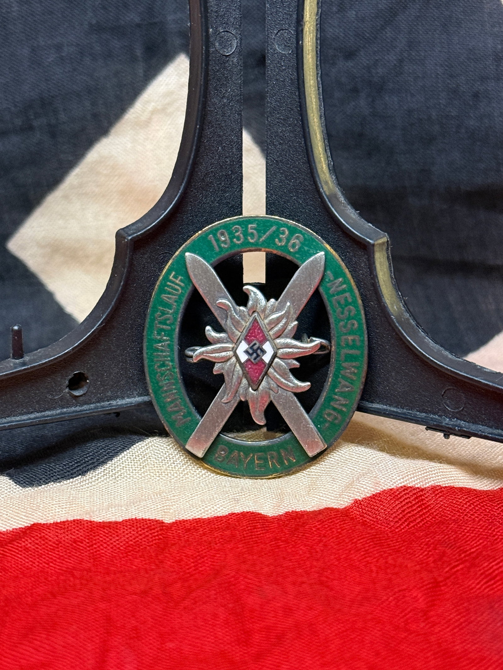WWII German Hitler Youth Alpine Association Badge, Bayern 1935–1936 (1 of 4)