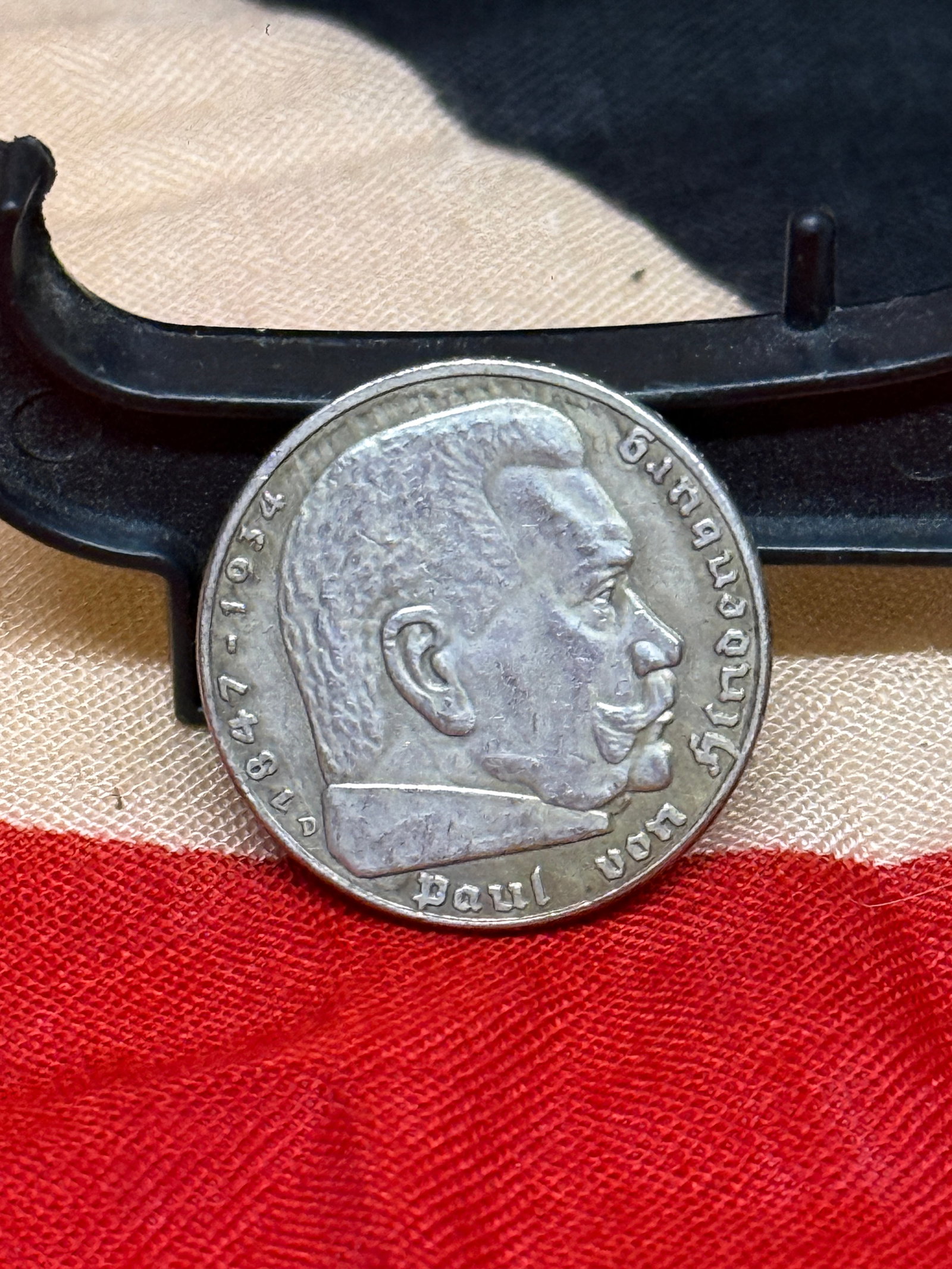 WWII German Third Reich 2 Reichsmark Coin, Paul von Hindenburg (1 of 3)