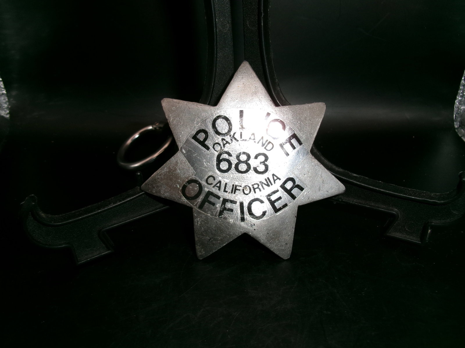 Mid-20th Century Oakland, California Police Officer Badge No. 683: The Totenkopf emblem became closely associated with SS formations and certain armored and concentration camp units of Nazi Germany. Variations of the skull insignia were worn on caps, headgear, and un