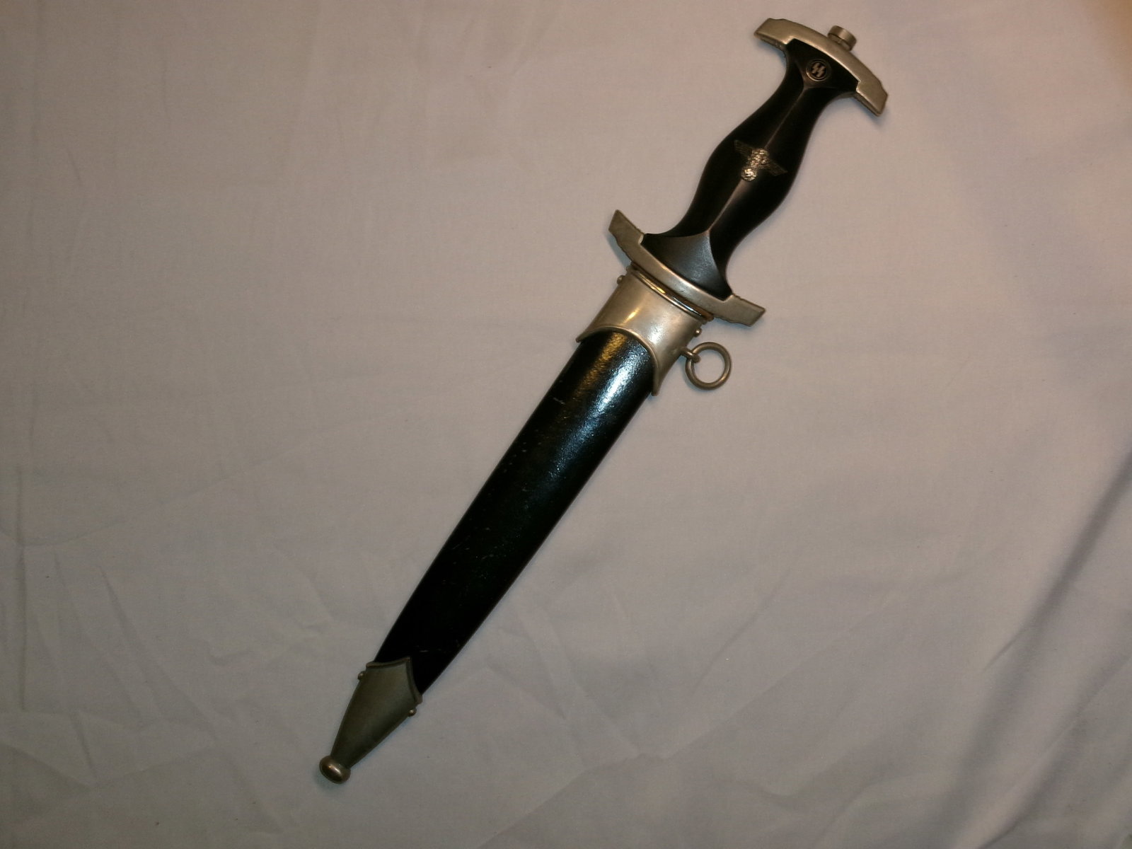 WWII German SS Dagger by RZM M7/36 with Mottoed Blade (1 of 7)