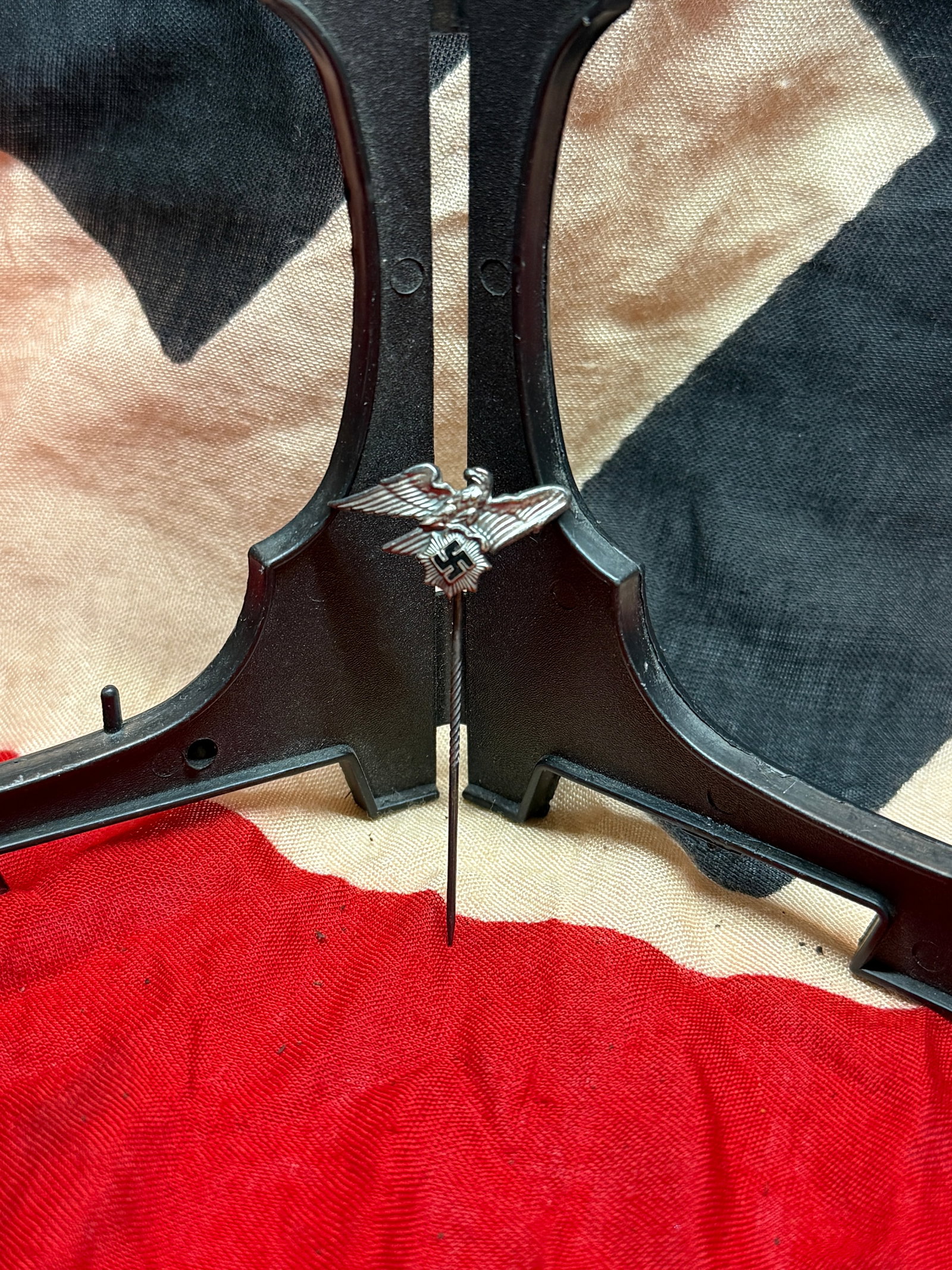WWII German Third Reich Eagle and Swastika Stickpin Insignia (1 of 6)