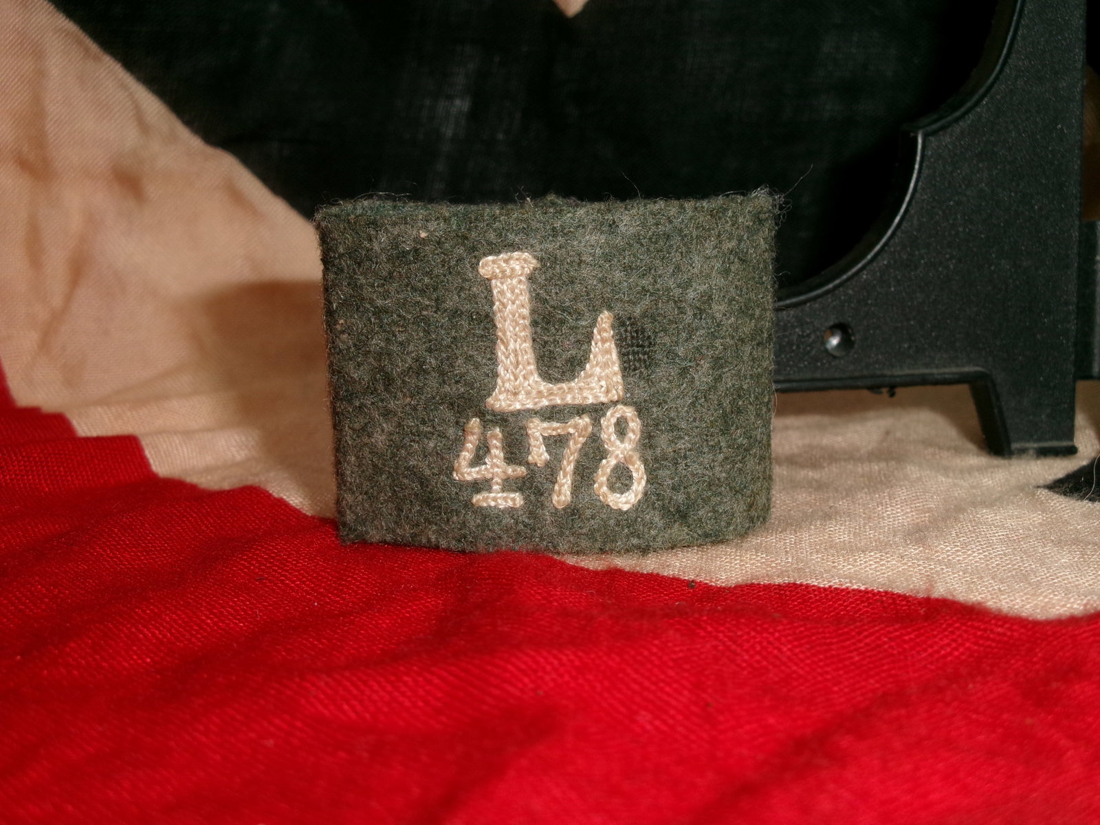 WWII German Military Cloth Rank or Identification Cuff Band (1 of 4)