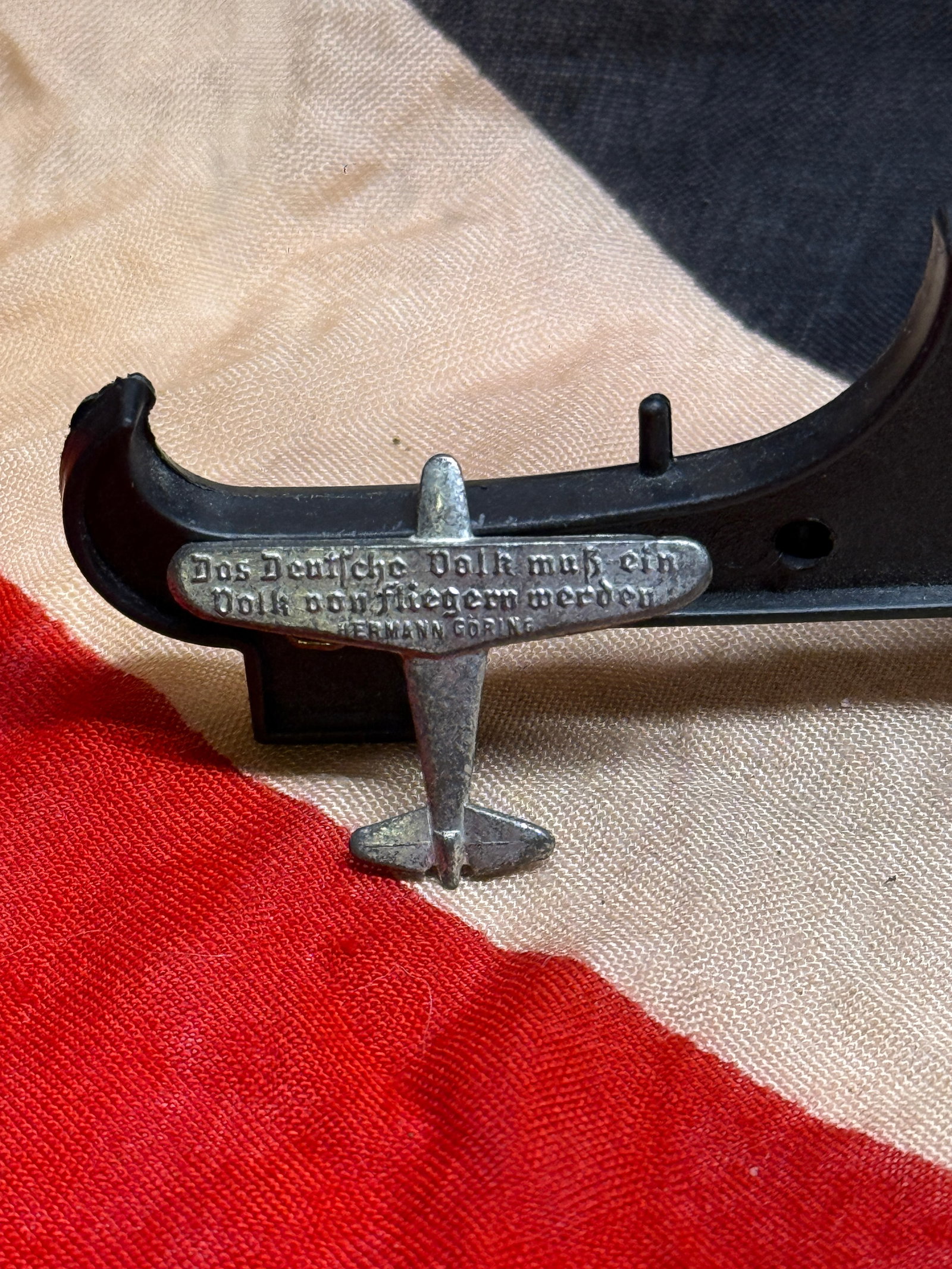 WWII German Hermann Göring Aviation Motto Tinnie Pin (1 of 3)