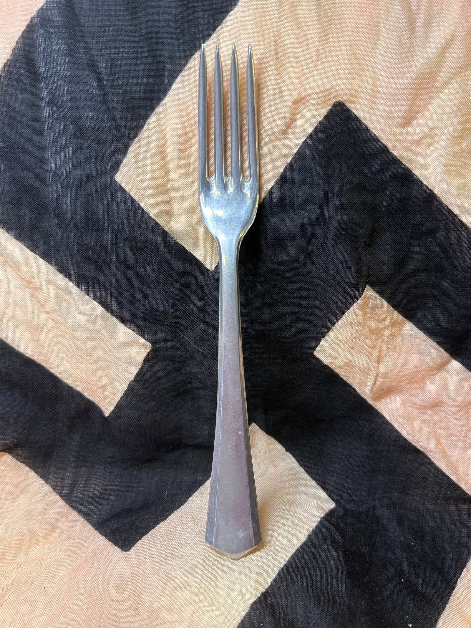 WWII German Military Mess Hall Fork Marked ESM42 (1 of 5)