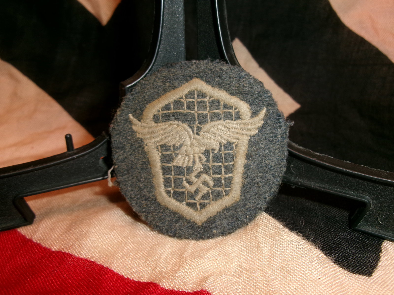 WWII German Luftwaffe Signals Trade Sleeve Insignia Patch (1 of 3)