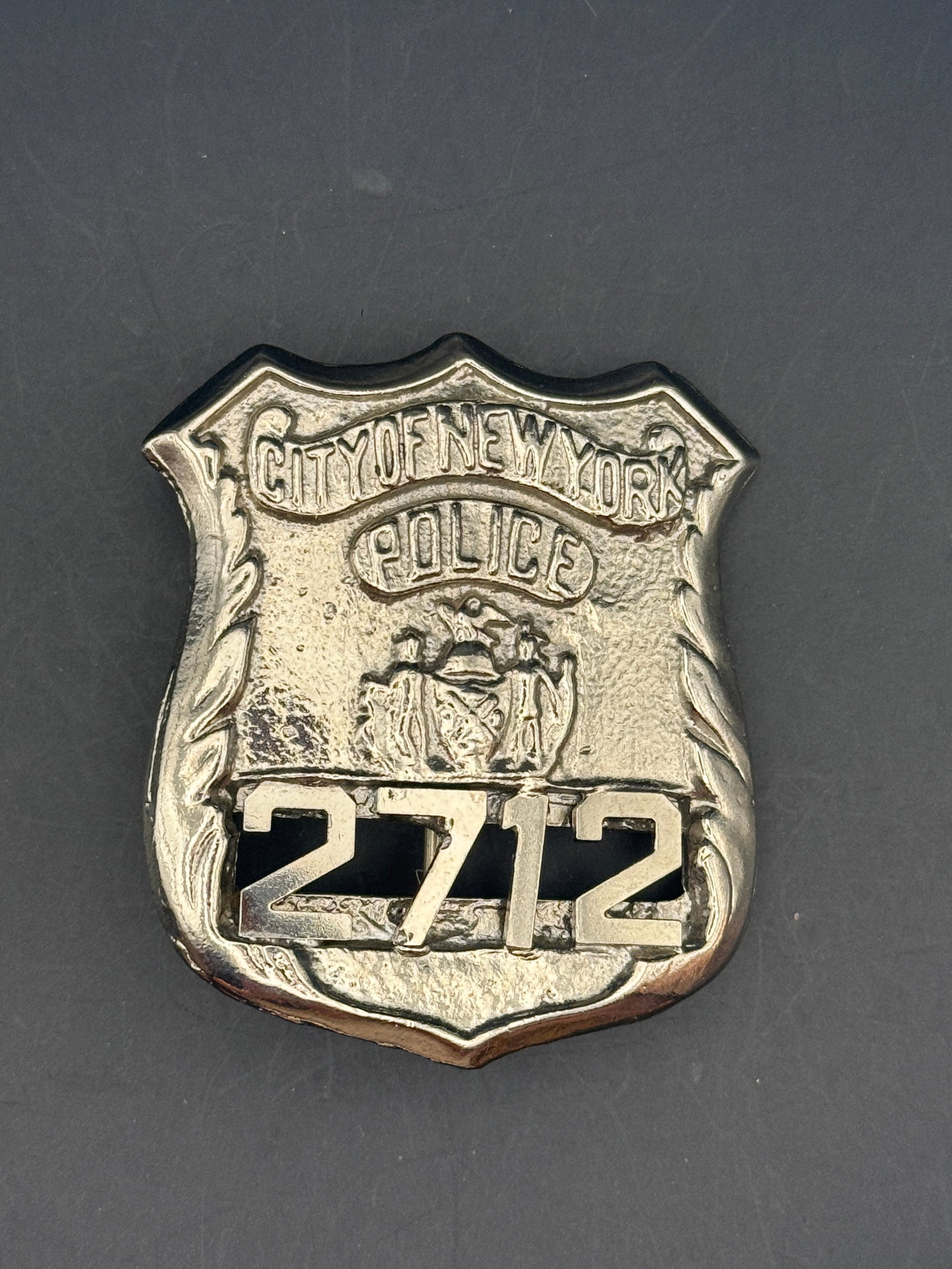 Mid-20th Century City of New York Police Badge No. 2712 (1 of 3)