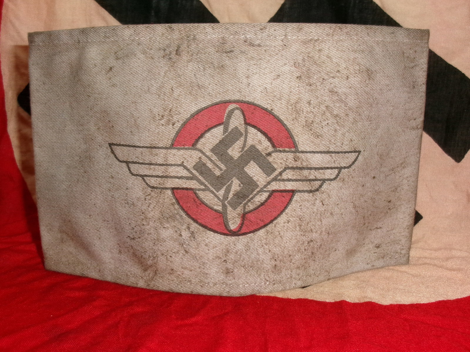 WWII German NSFK Armband with RZM Control Tag (1 of 4)