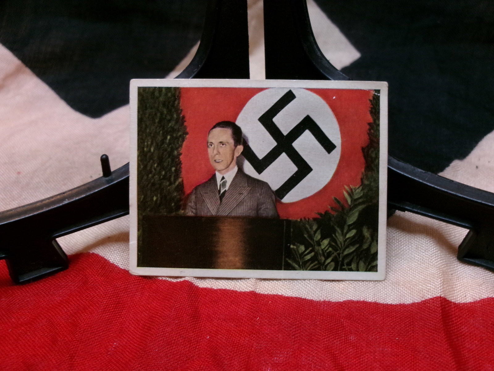 WWII German Joseph Goebbels Propaganda Cigarette Card (1 of 3)