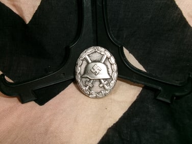WWII German Silver Wound Badge (Verwundetenabzeichen in Silber)