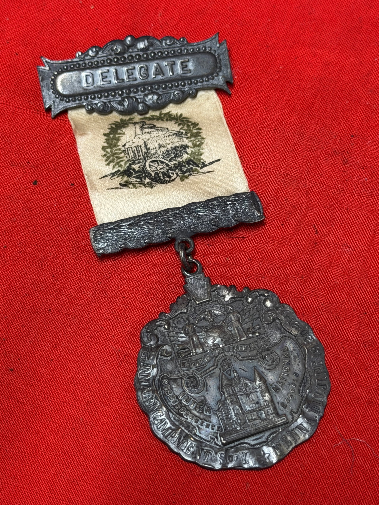 Antique Pennsylvania K.G.E. Delegate Badge – State Encampment Conference, Intercourse, PA (c. (1 of 5)