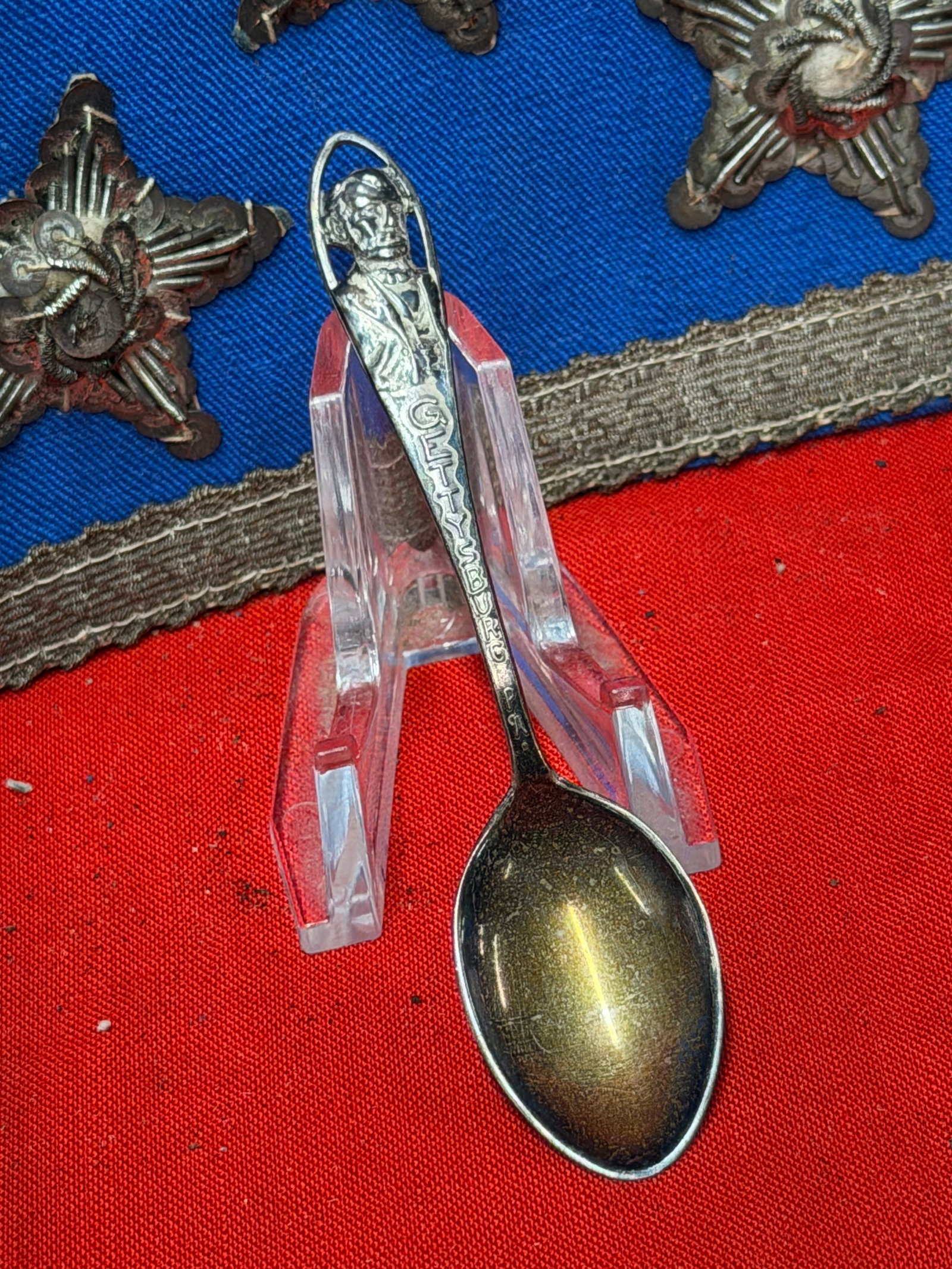 Gettysburg, Pennsylvania Souvenir Spoon Featuring Abraham Lincoln – Silverplate Collectible (1 of 4)