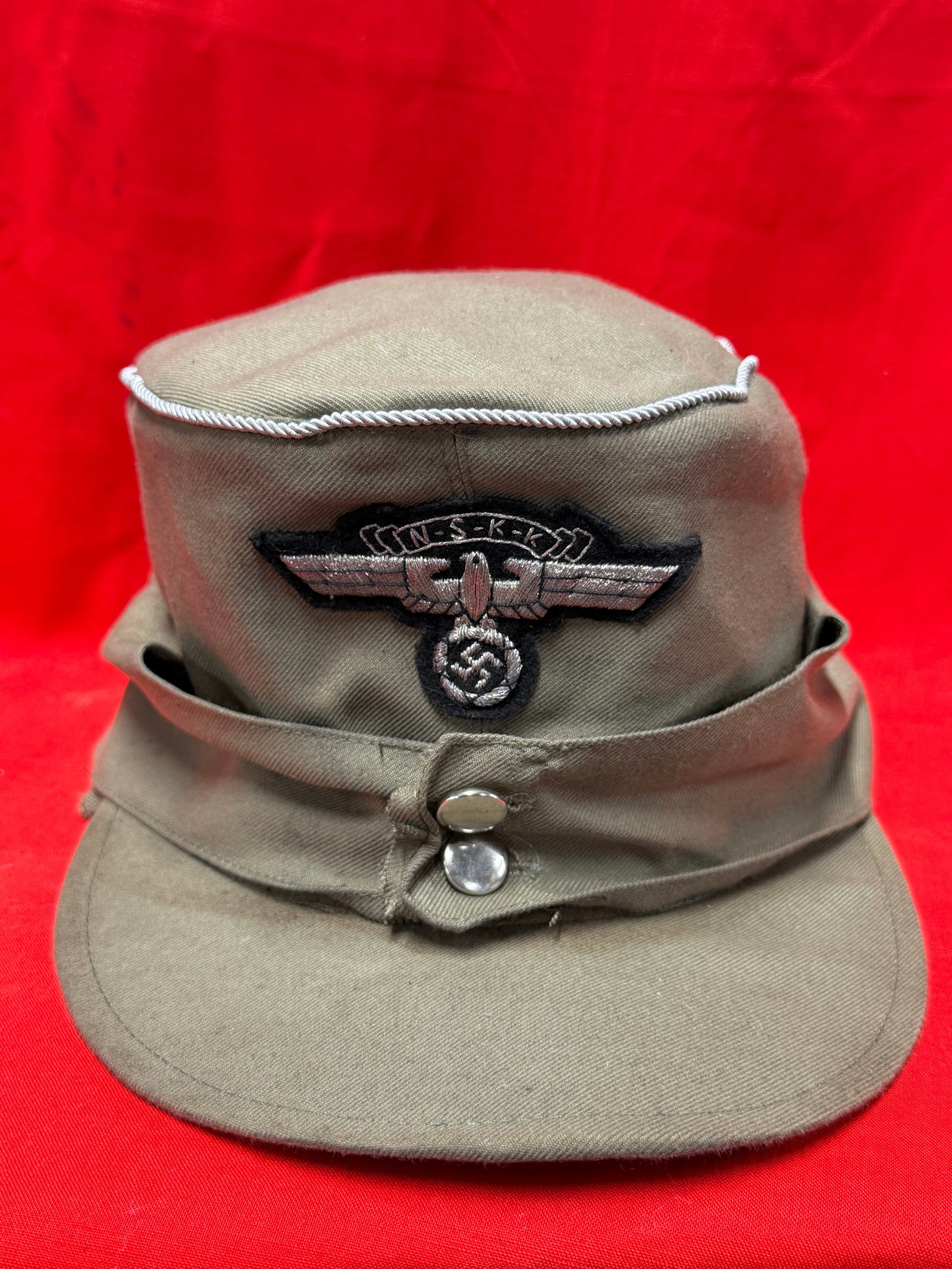 WWII German NSKK (National Socialist Motor Corps) Dienstmütze / Service Visor-Style Field Cap (1 of 6)