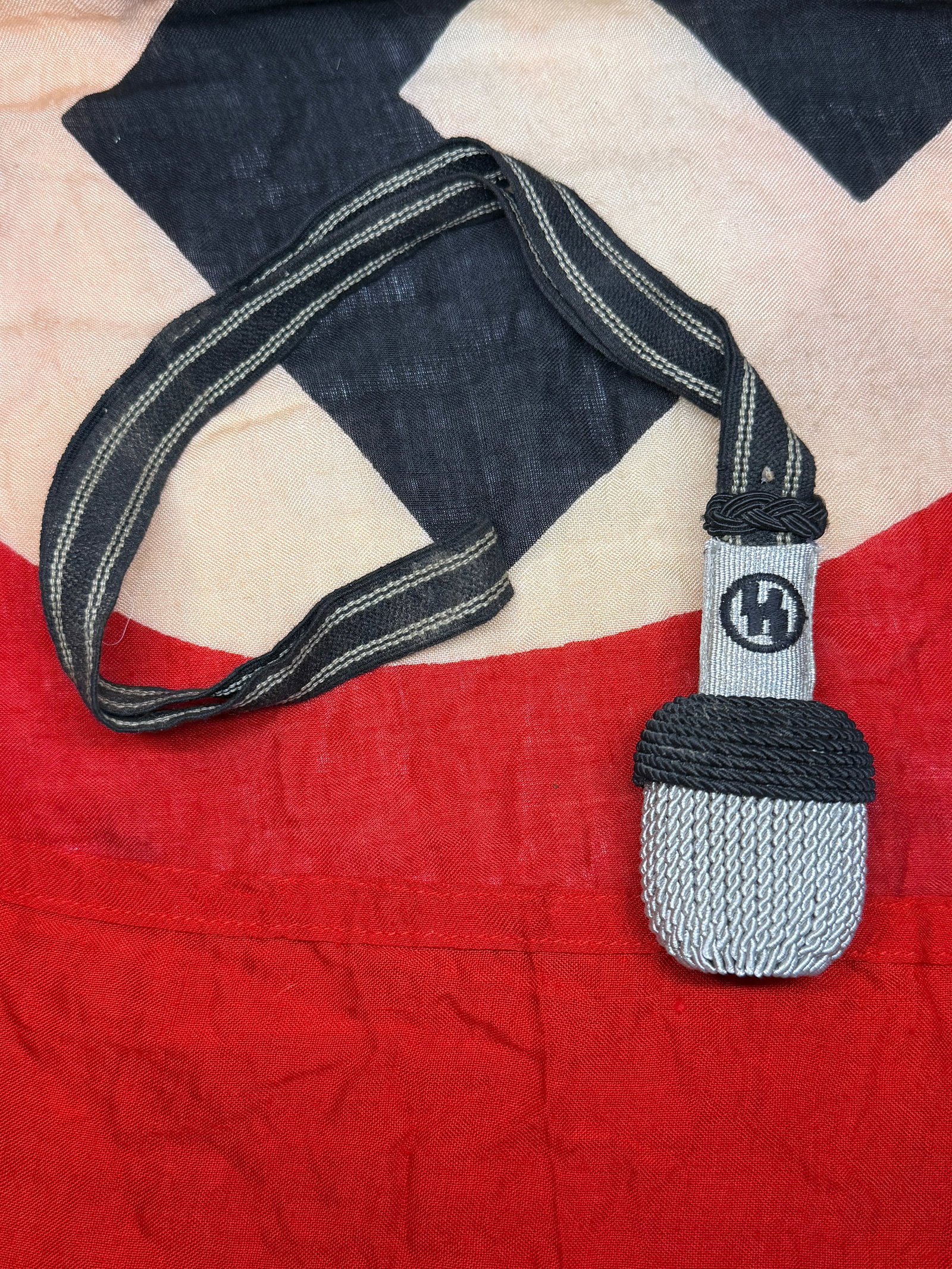 WWII Era German SS Dress Dagger Hanger with SS Runes (1 of 3)