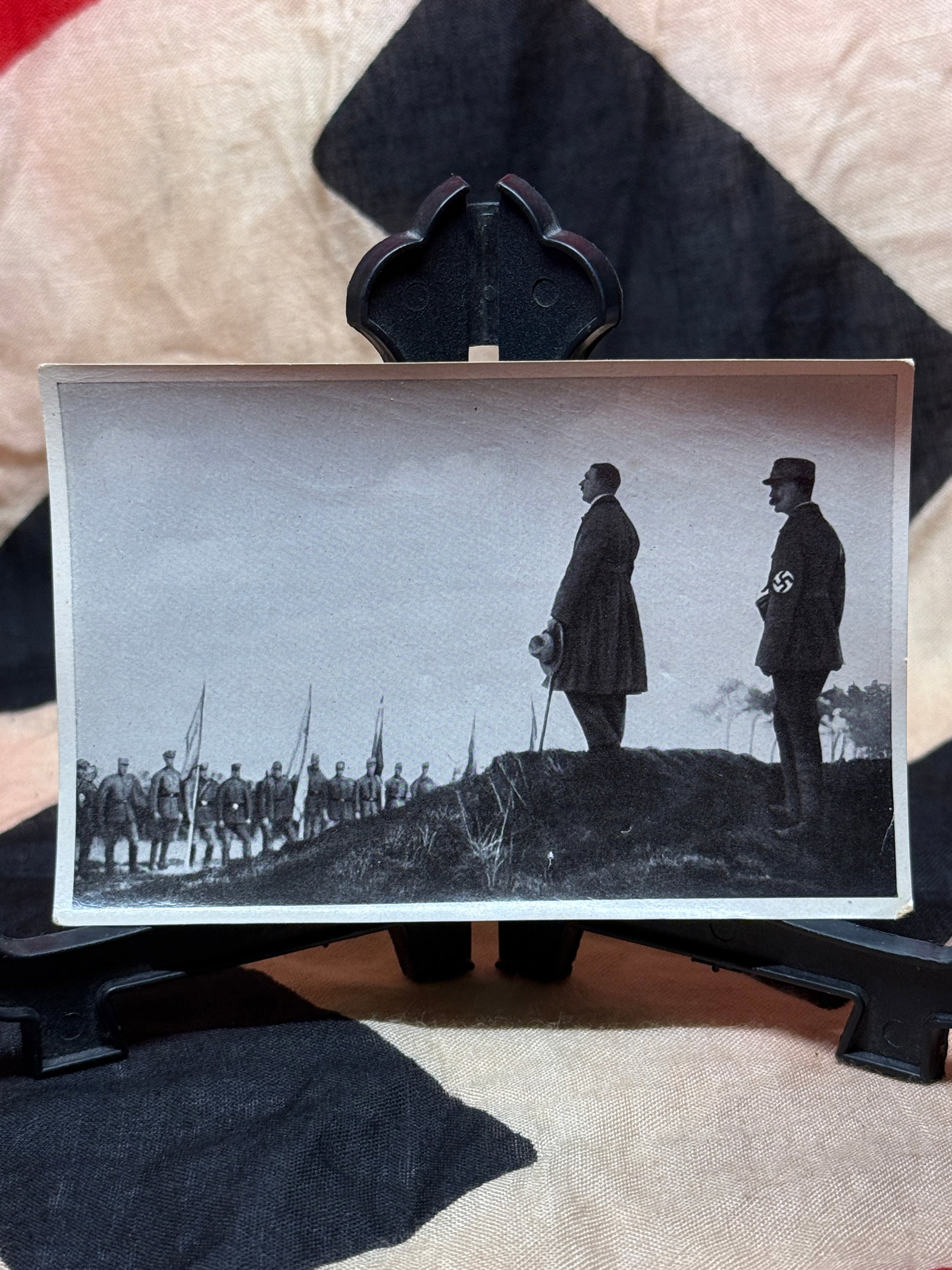 WWII German NSDAP Propaganda Photo Card, “Deutschland Erwacht?? Series No. 12 (c. 1933–1934): This original German propaganda photo card was issued as part of the “Deutschland Erwacht” (“Germany Awakens”) collectible series produced during the early years of National Socialist 