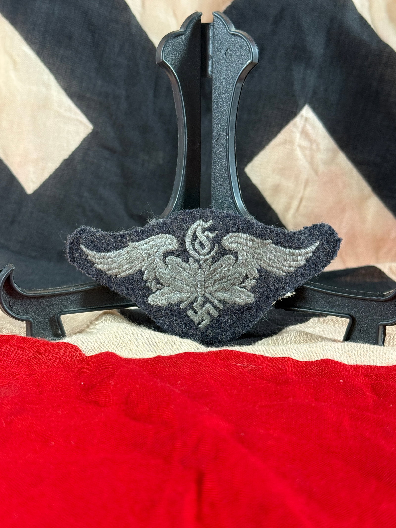 WWII German Luftwaffe Officer Bullion Breast Eagle with RZM Tag (1 of 3)
